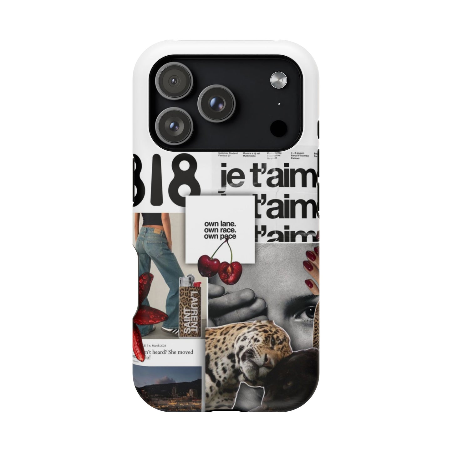 Collage 'Je t’aime' Magnetic Impact-Resistant Phone Case