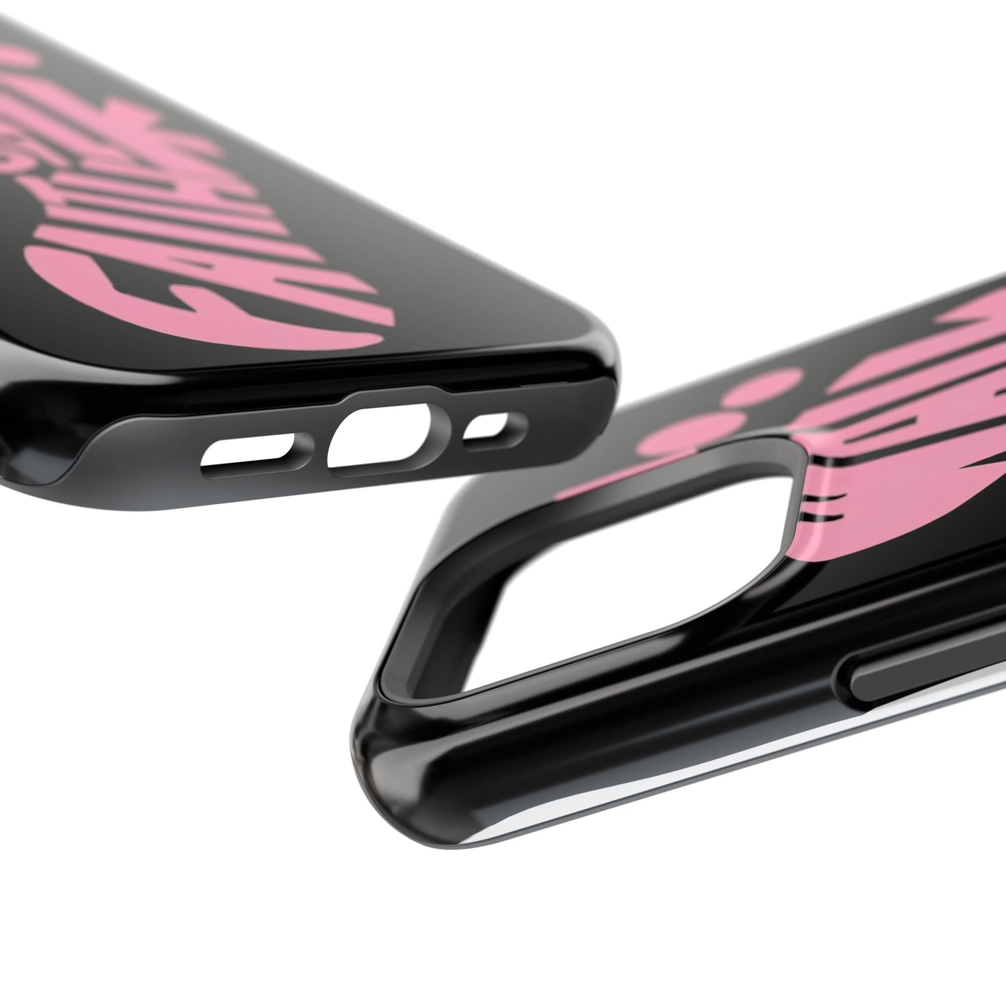 Phone Case — "Walk By Faith" Pink Footprint Magnetic Impact-Resistant Case