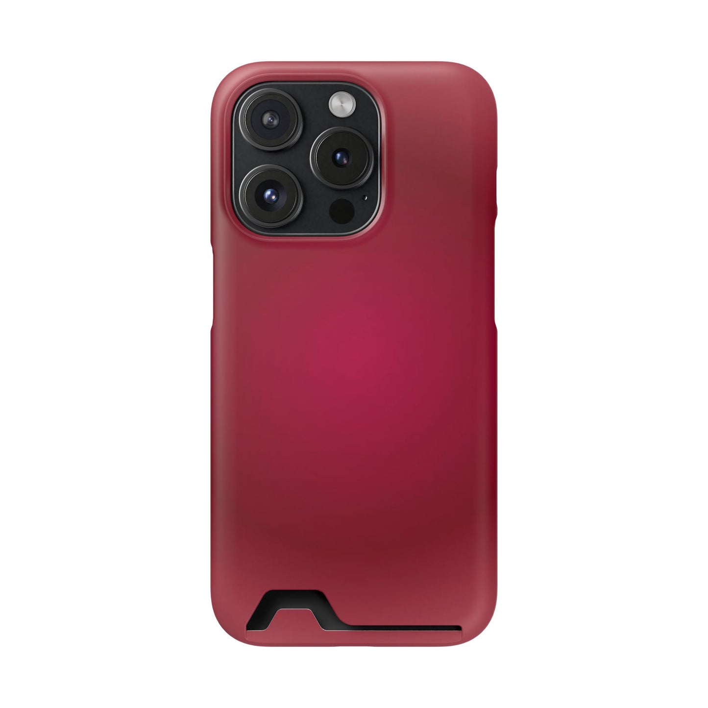 Slim Card-Holder Phone Case — Magnetic Red Wallet Cover