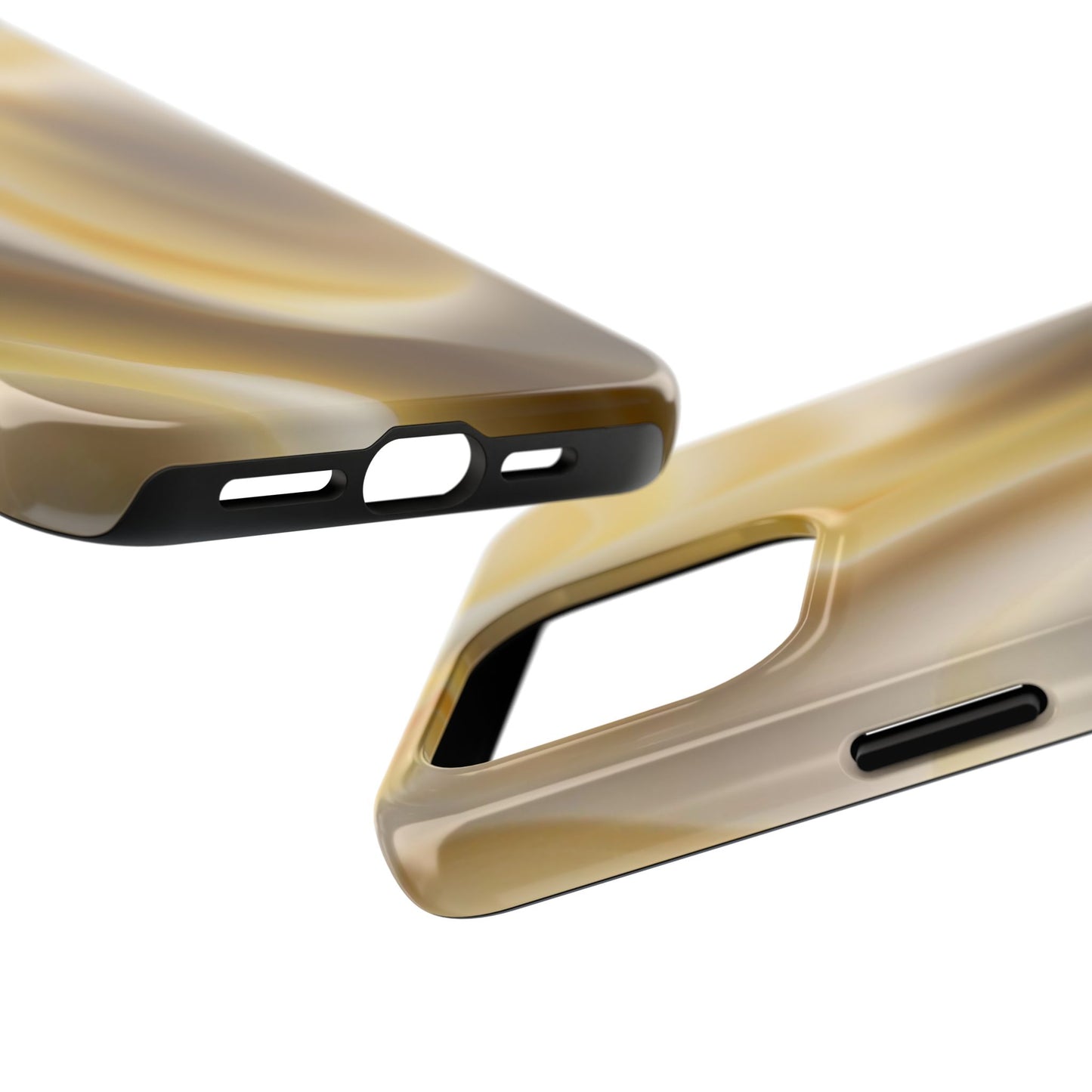 Gold Marble Tough Phone Case — Protective iPhone Case with Elegant Swirl Design
