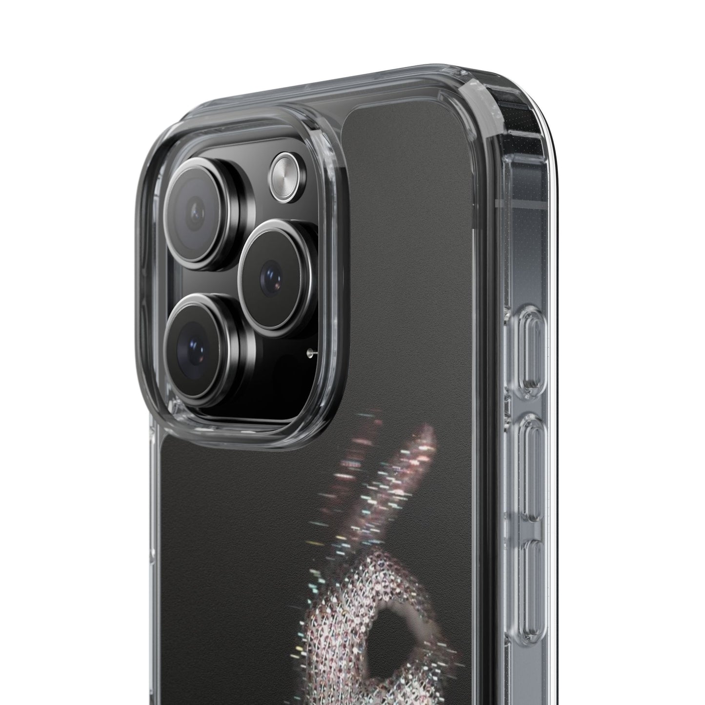 Diamond Glove OK Hand Clear Phone Case