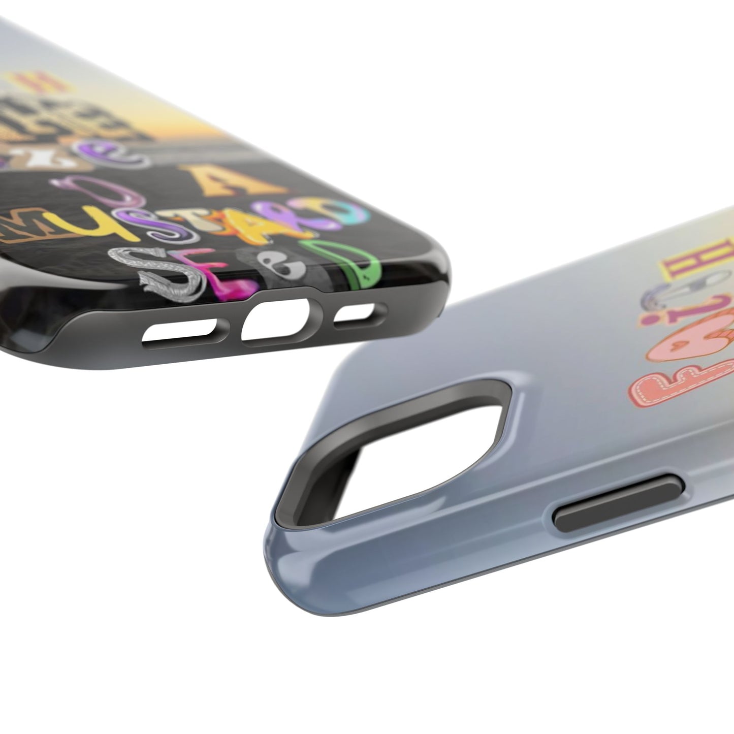 Magnetic Impact-Resistant Phone Case — "Faith the Size of a Mustard Seed" Sunset Design