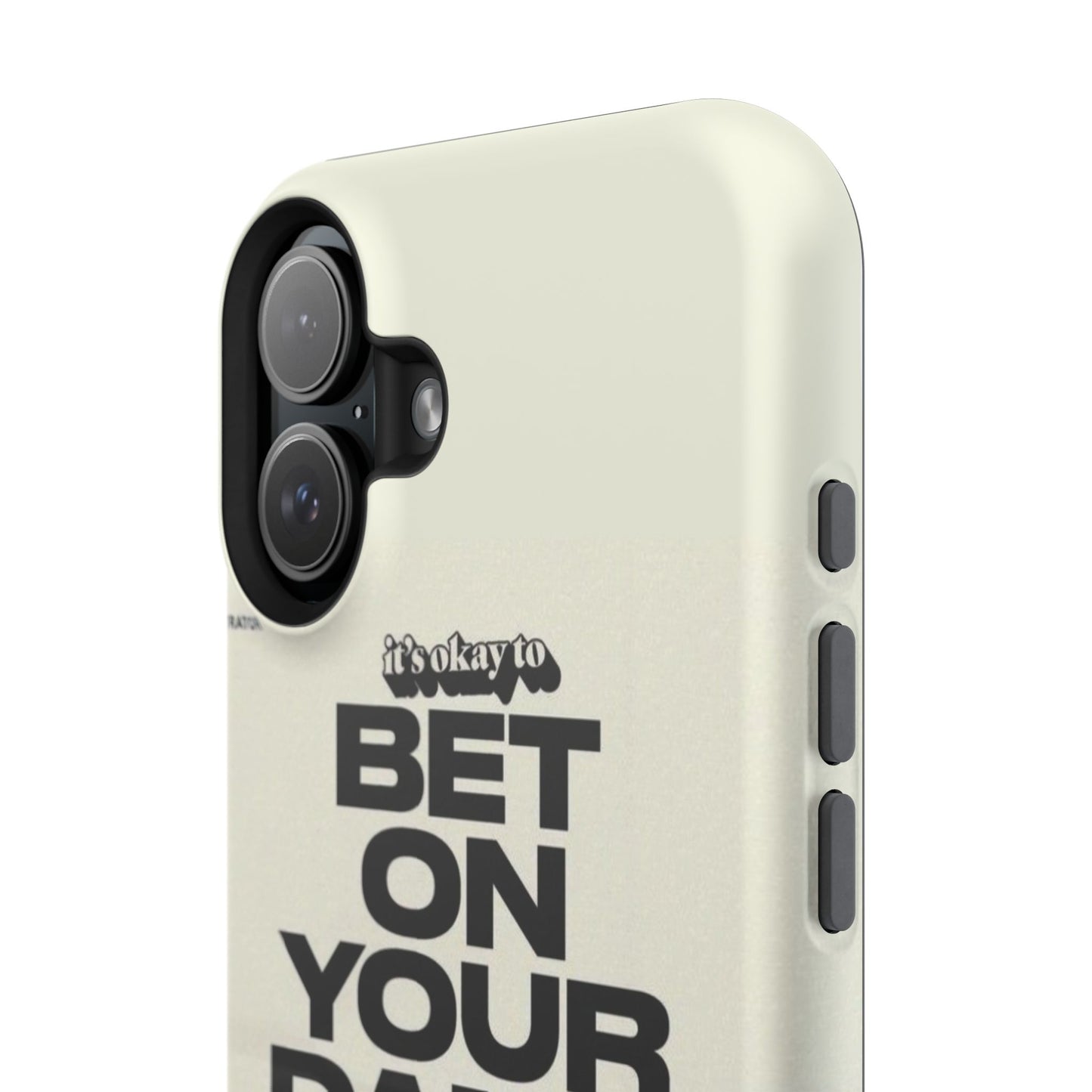 Magnetic Impact-Resistant Case — "Bet On Your Damn Self" Motivational Phone Cover