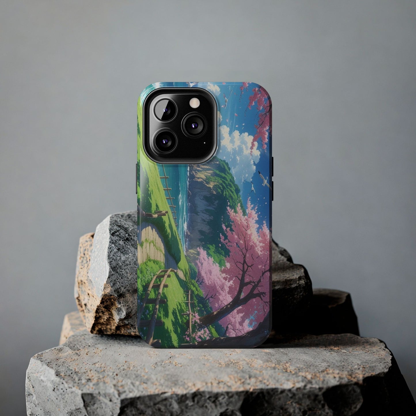 Tough Phone Case — Scenic Cherry Blossom Landscape Phone Cover