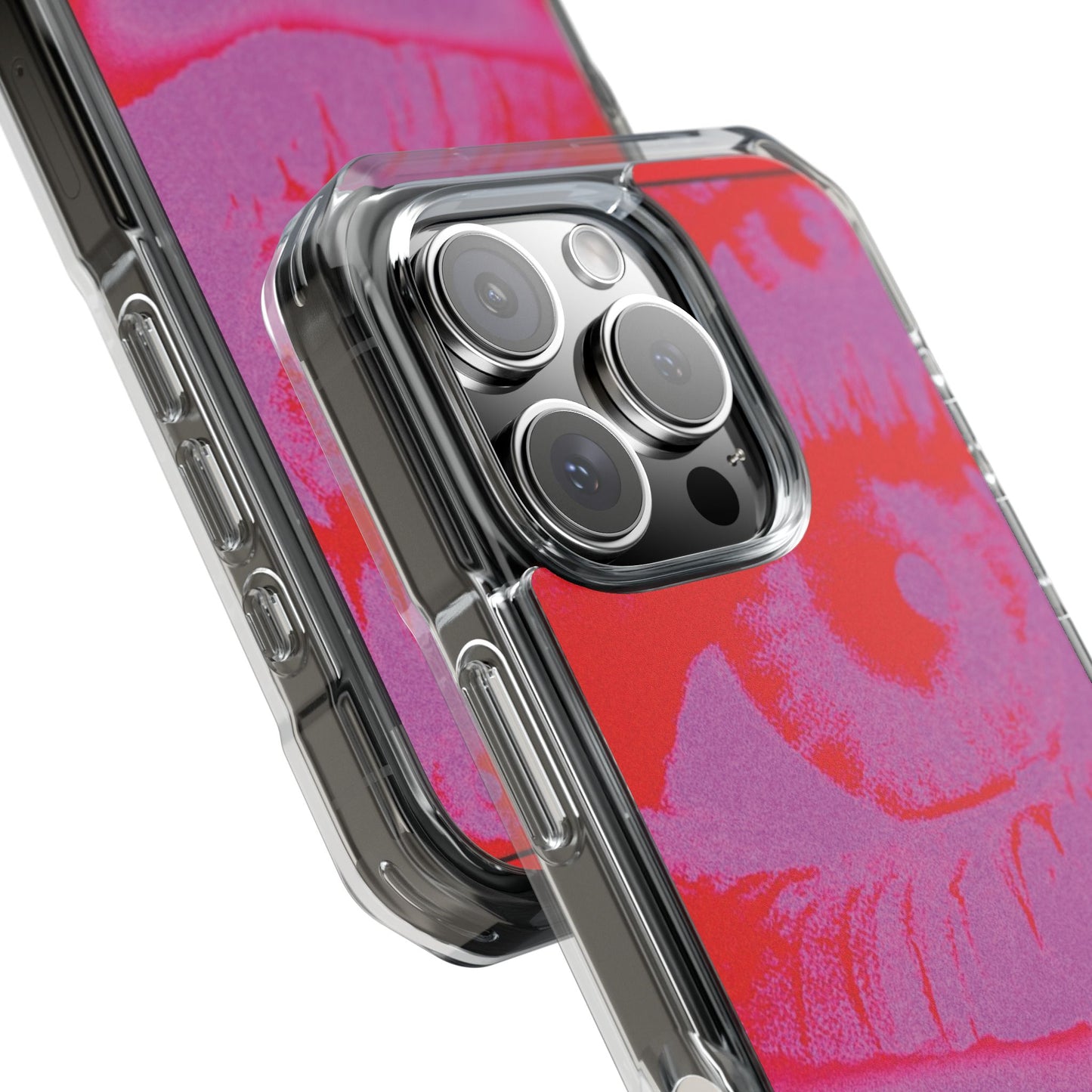Phone Case — Pop Art Red Eyes Magnetic Clear Impact Case