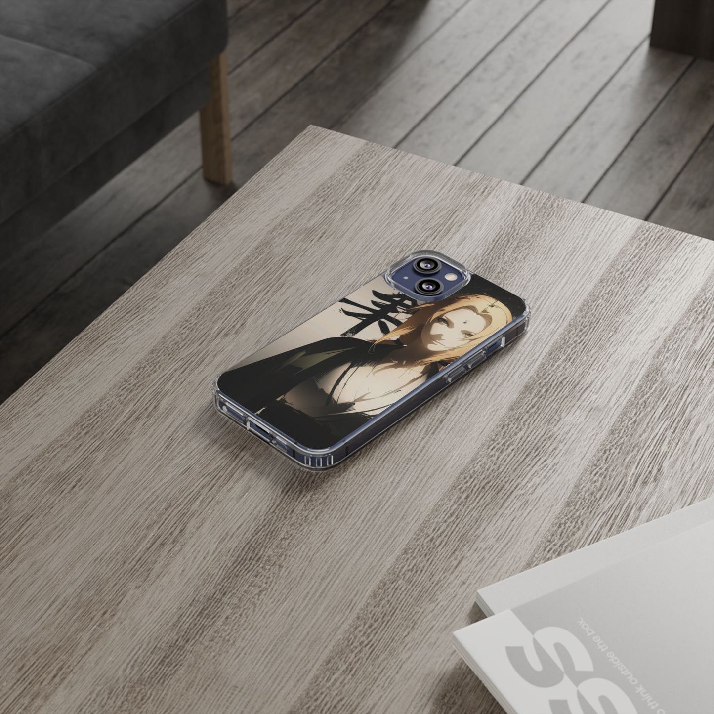Clear Anime Character Impact-Resistant Phone Case