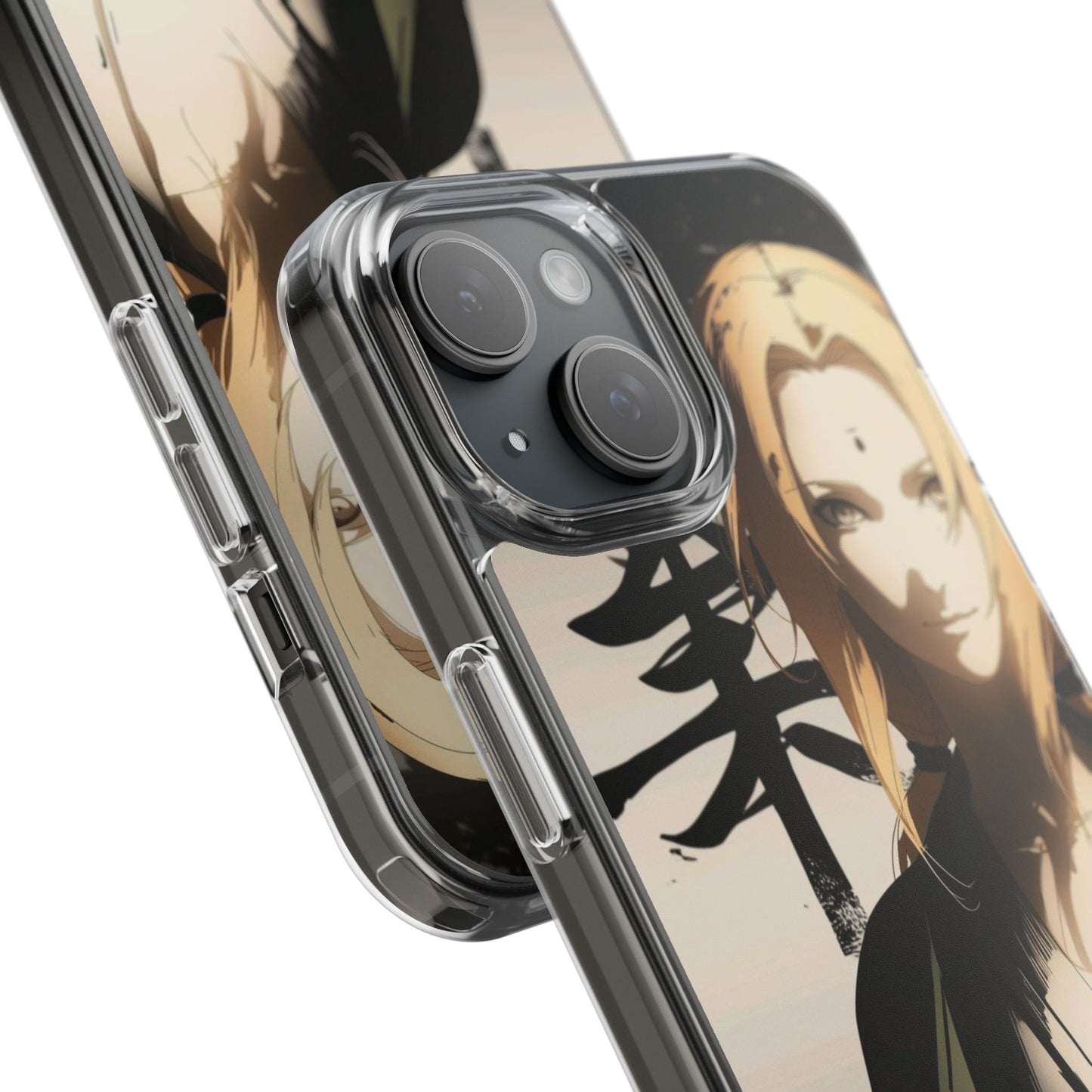 Clear Anime Character Impact-Resistant Phone Case