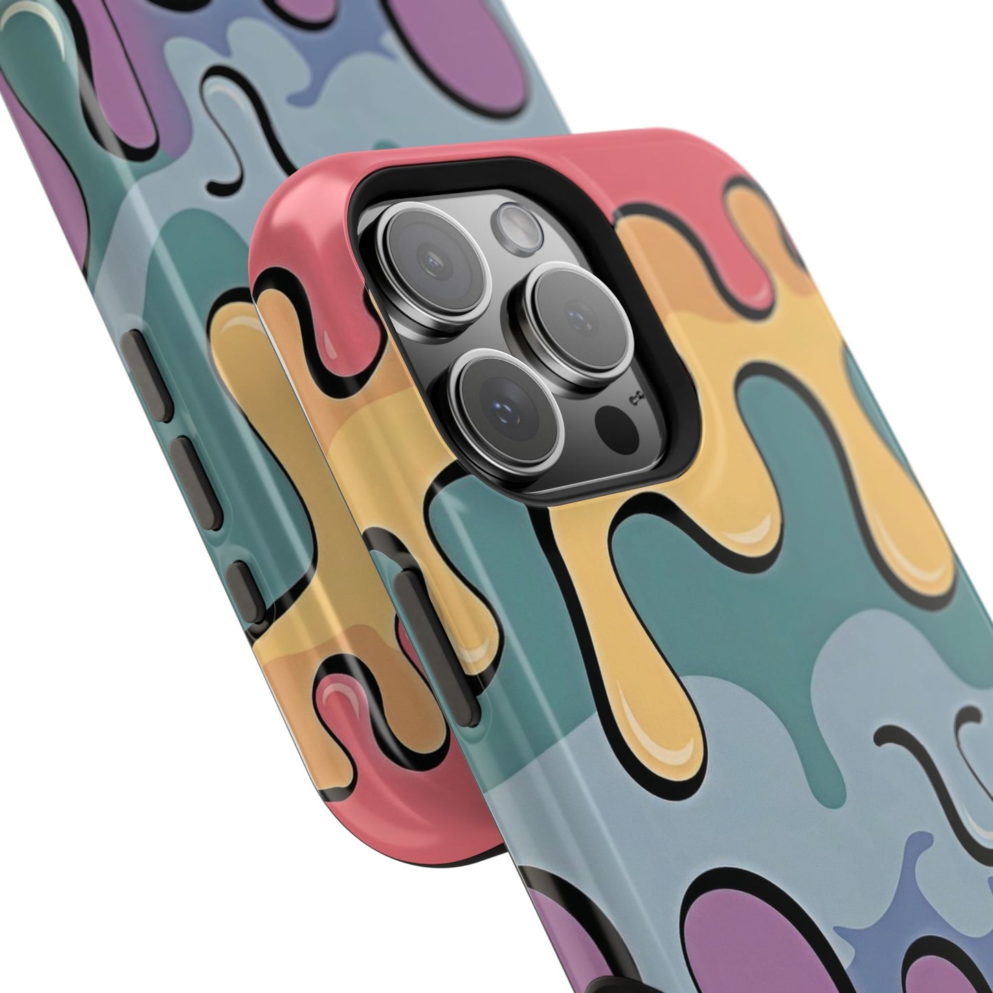 Colorful Drip Magnetic Phone Case — Impact-Resistant iPhone Cover