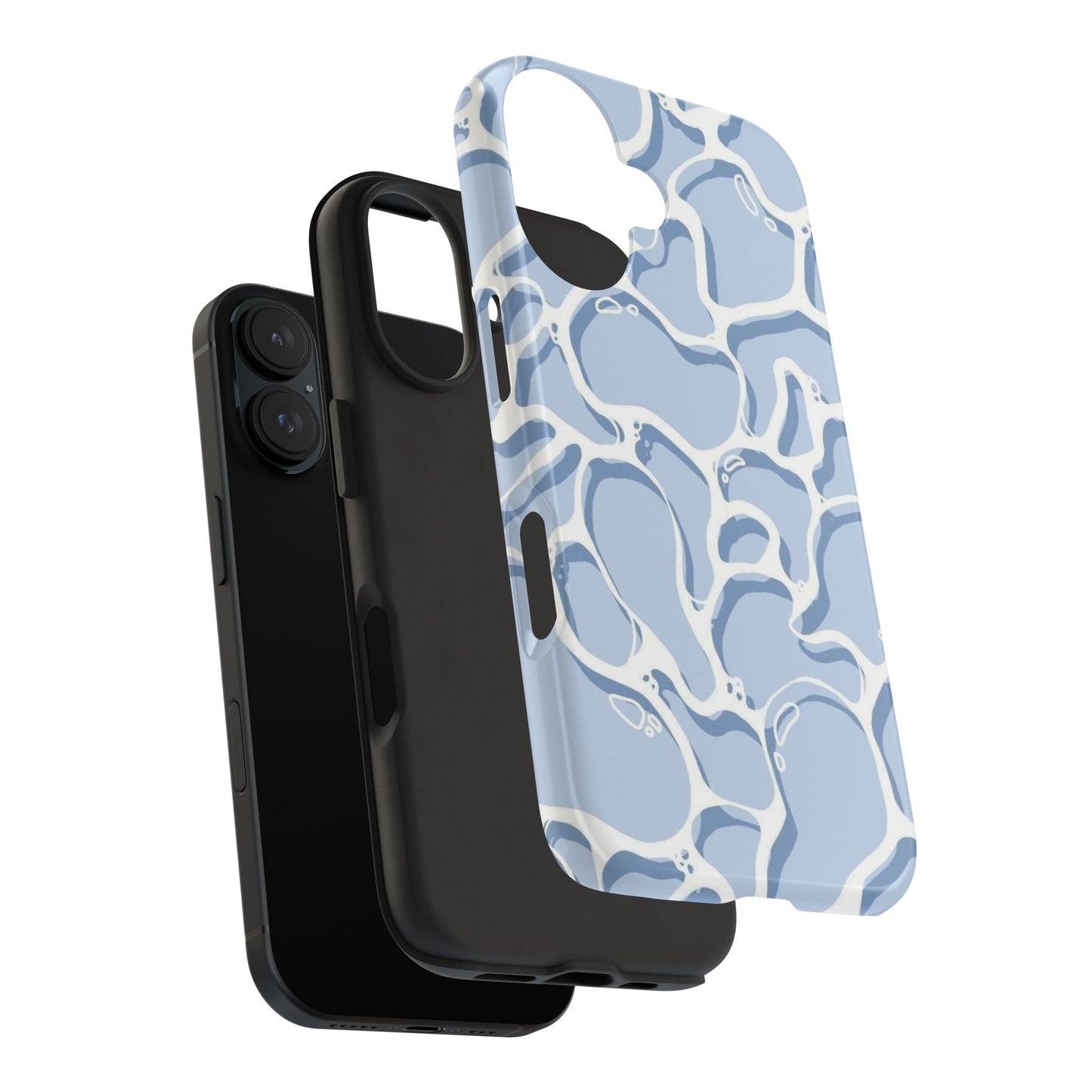 Blue Abstract Pool Pattern Tough Phone Case