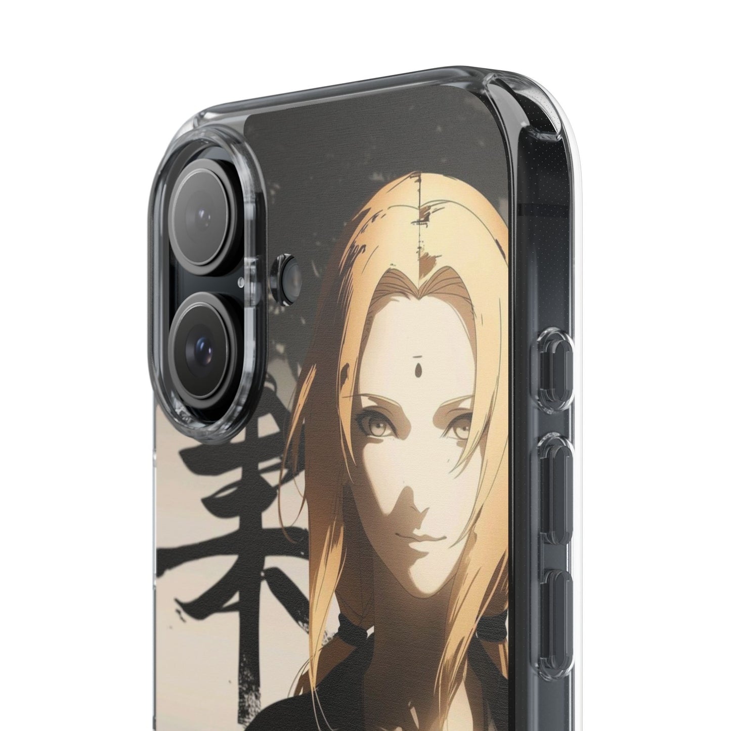 Clear Anime Character Impact-Resistant Phone Case