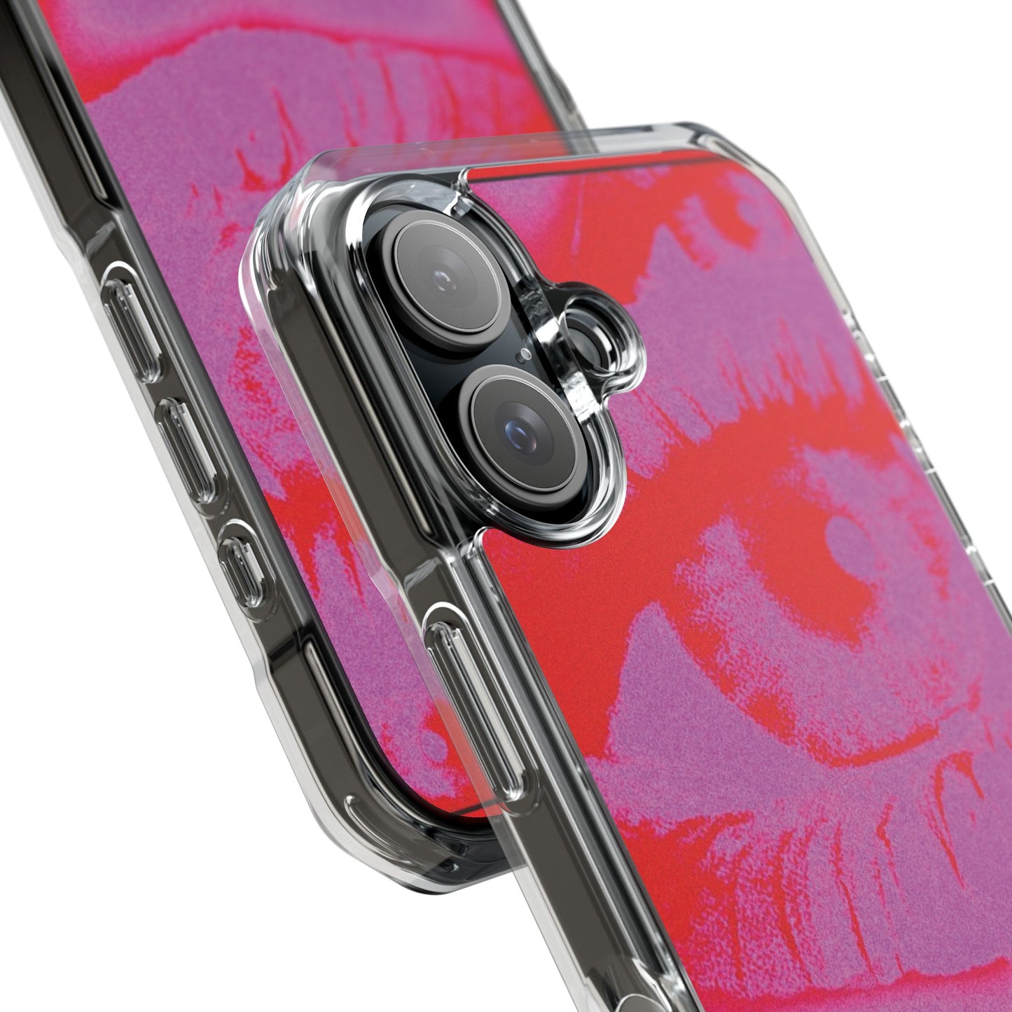 Phone Case — Pop Art Red Eyes Magnetic Clear Impact Case