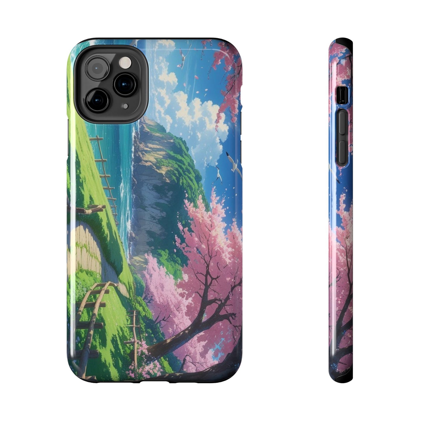 Tough Phone Case — Scenic Cherry Blossom Landscape Phone Cover