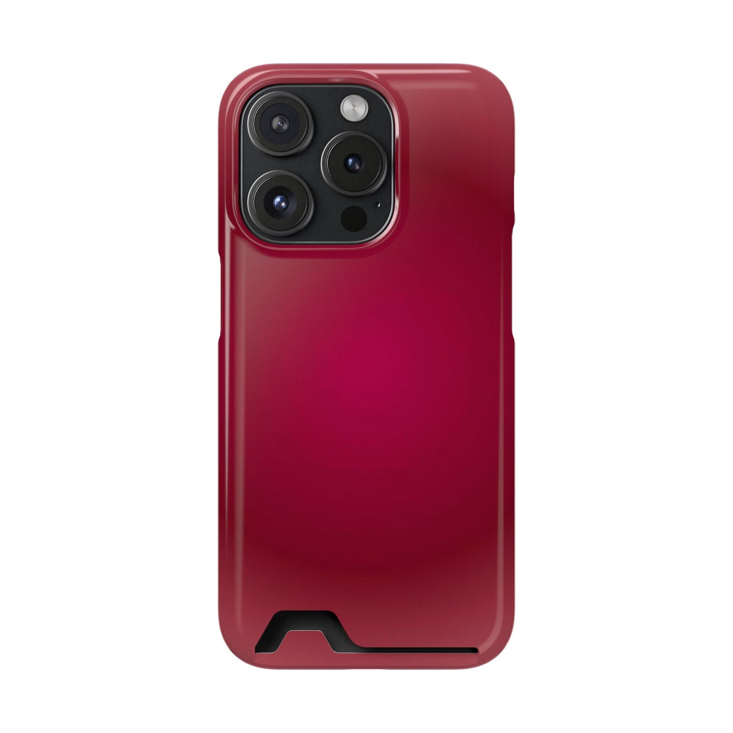 Slim Card-Holder Phone Case — Magnetic Red Wallet Cover