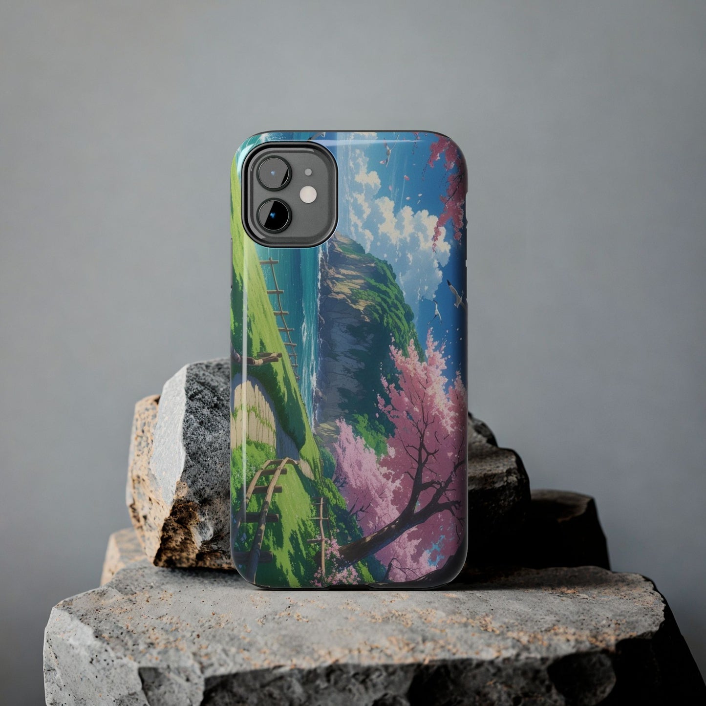 Tough Phone Case — Scenic Cherry Blossom Landscape Phone Cover