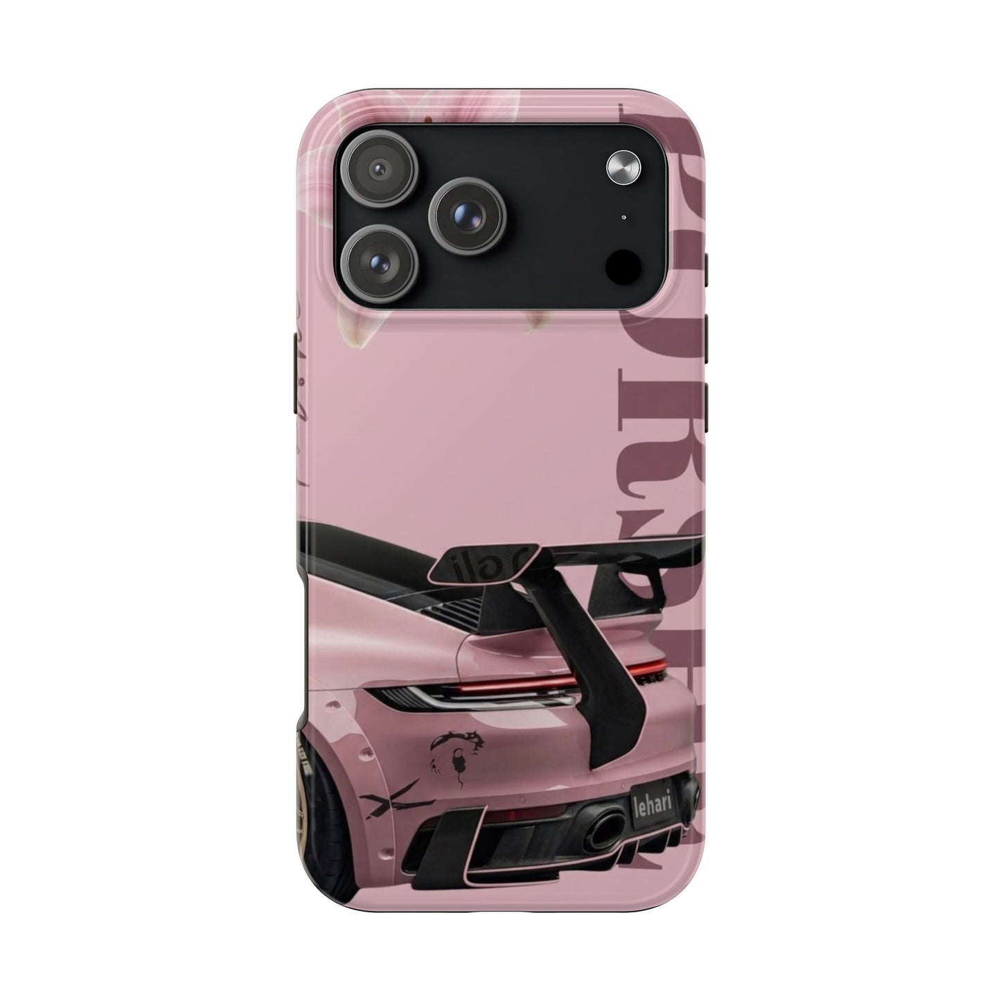 Pink Racing Car Tough Phone Case — 'Queen' Sportback Design