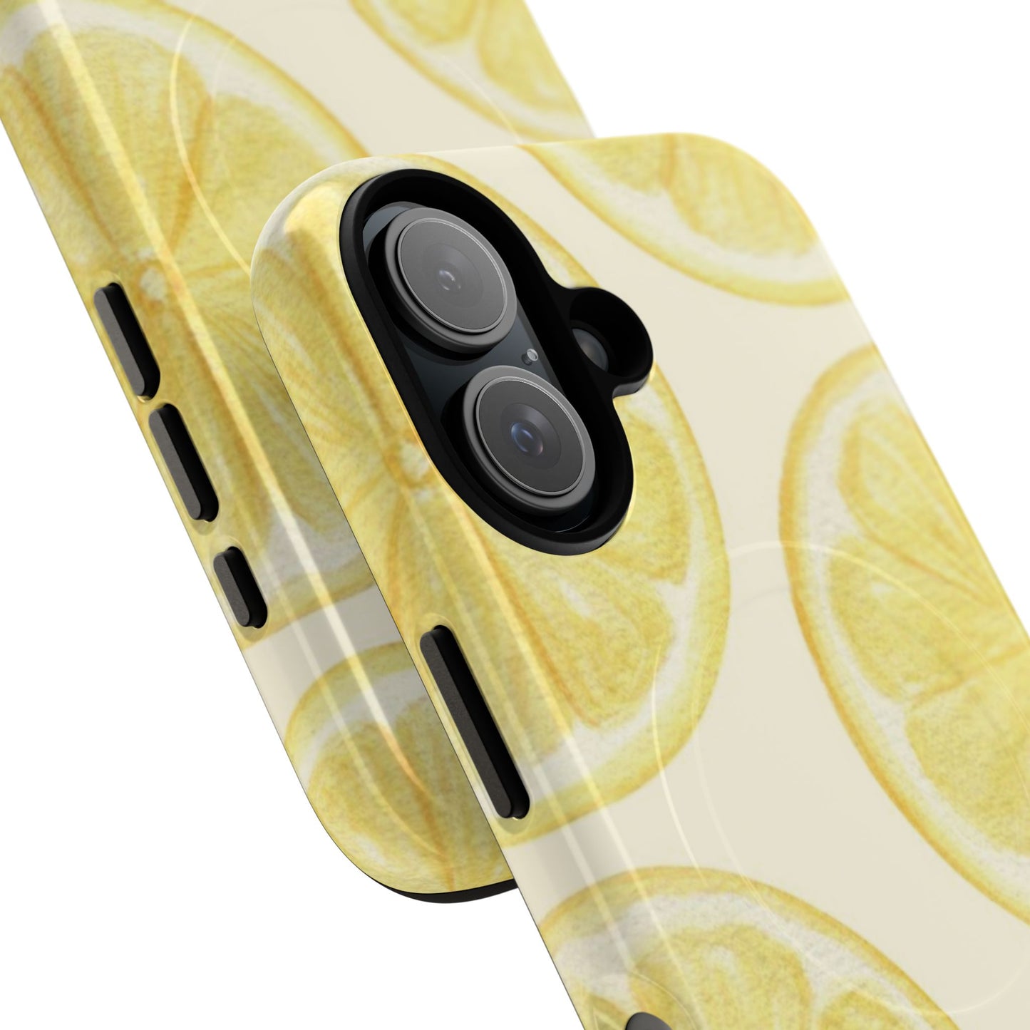 Lemon Slices Tough Magnetic Phone Case — Protective Citrus Pattern