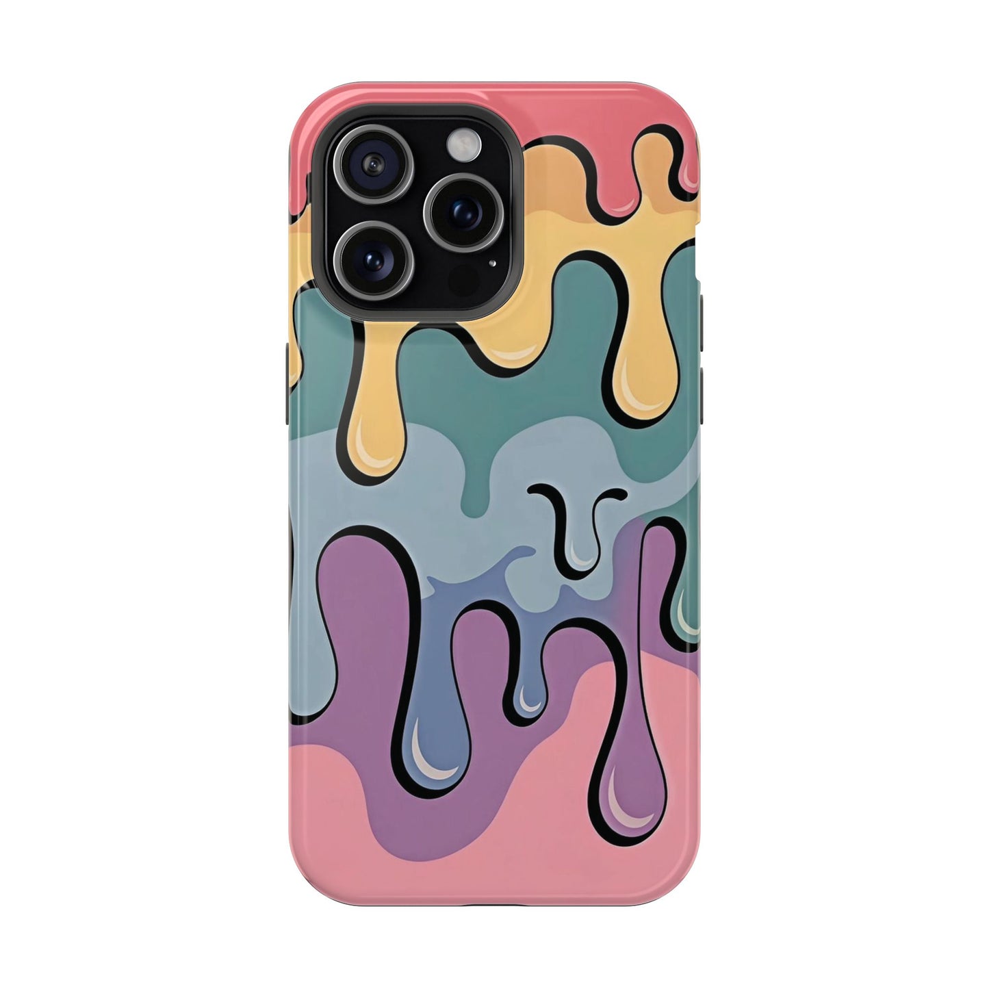 Colorful Drip Magnetic Phone Case — Impact-Resistant iPhone Cover