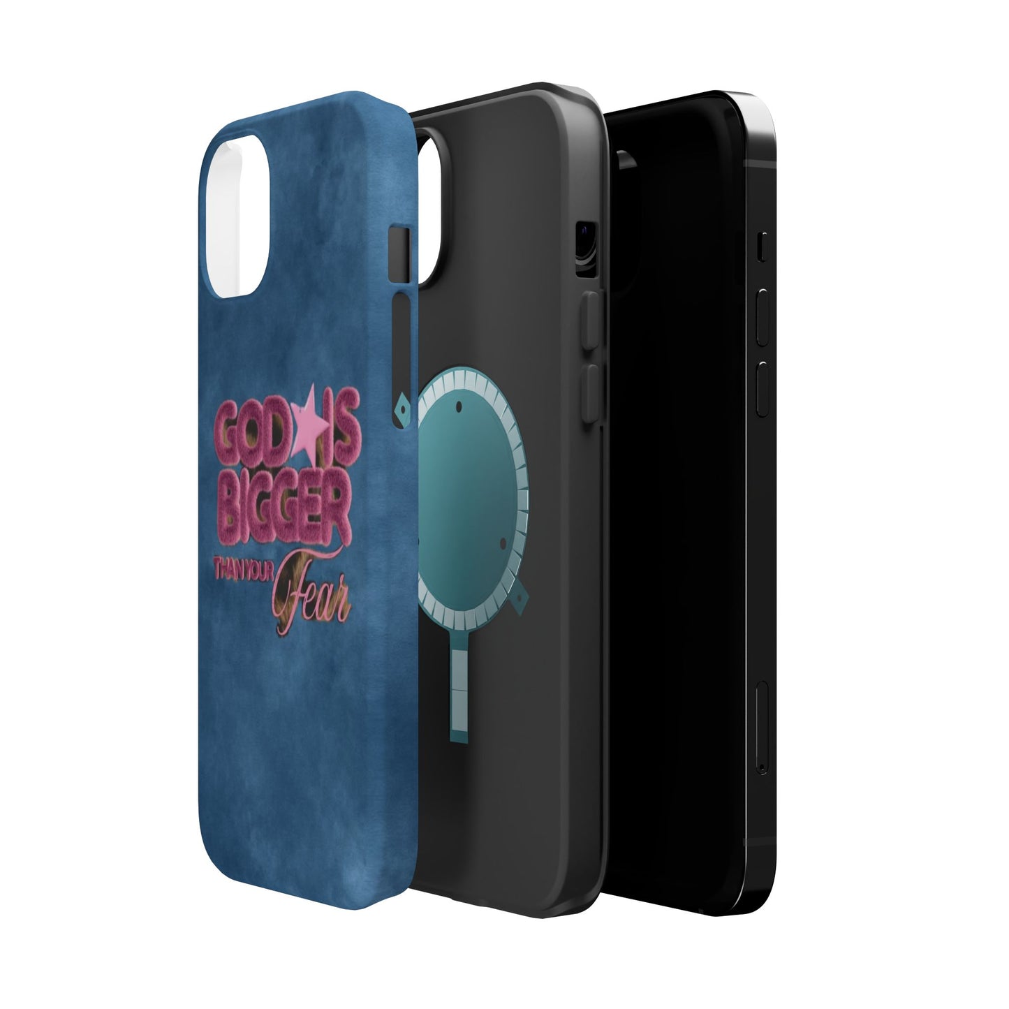 Phone Case — “God Is Bigger Than Your Fear” Magnetic Impact-Resistant Case