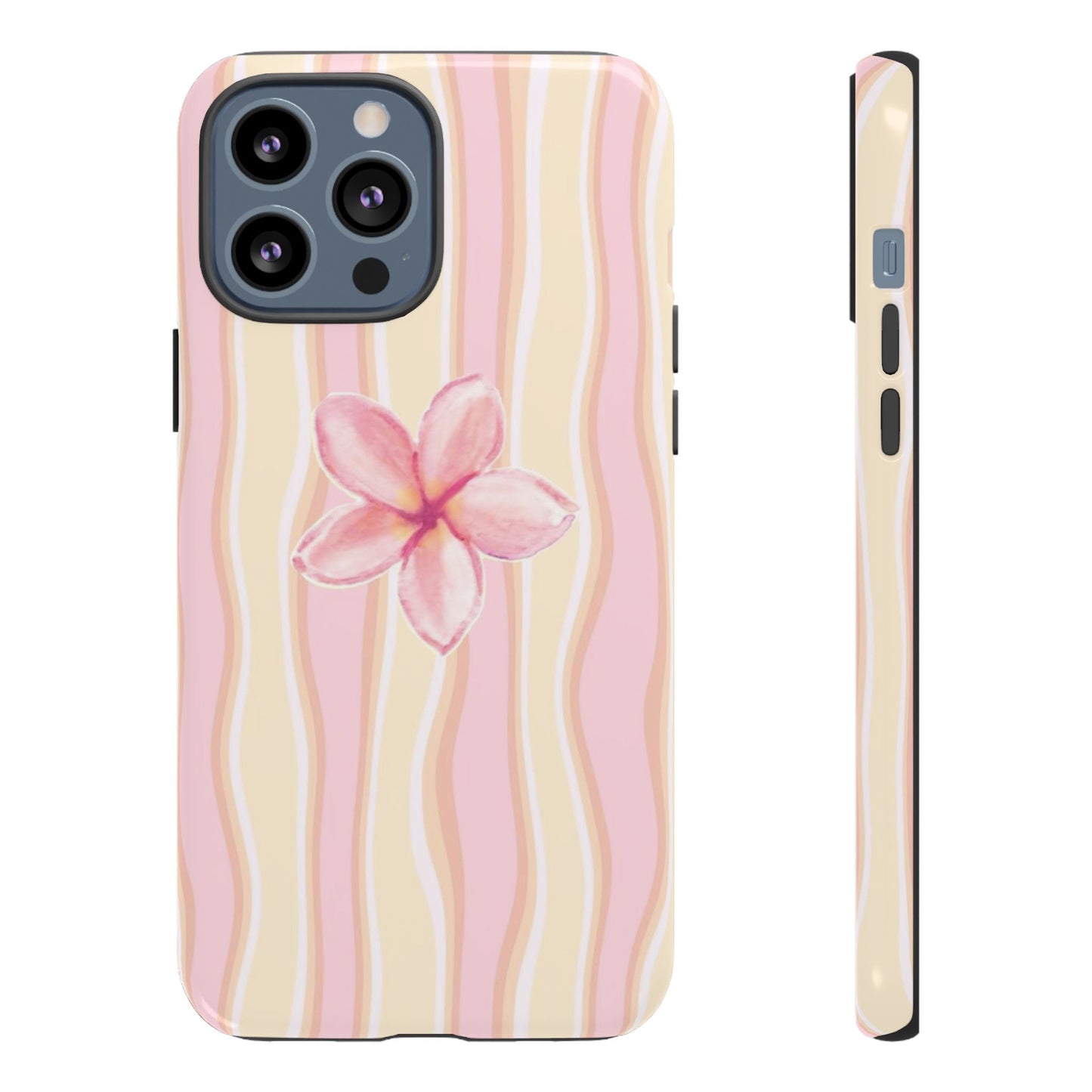 Pink Plumeria Phone Case - Tropical Floral Tough Phone Case