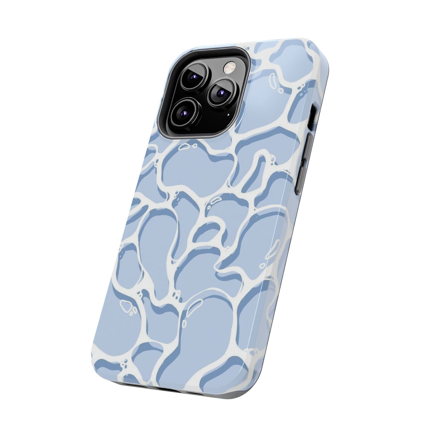 Blue Abstract Pool Pattern Tough Phone Case