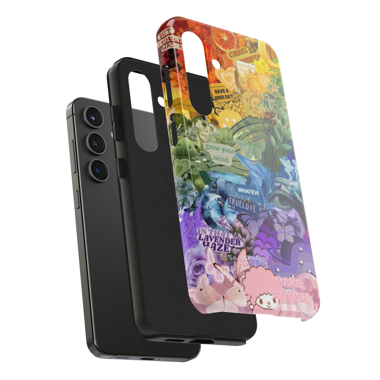 Collage Art Phone Case — 'Grow Your Mind' Lavender Haze Tough Case