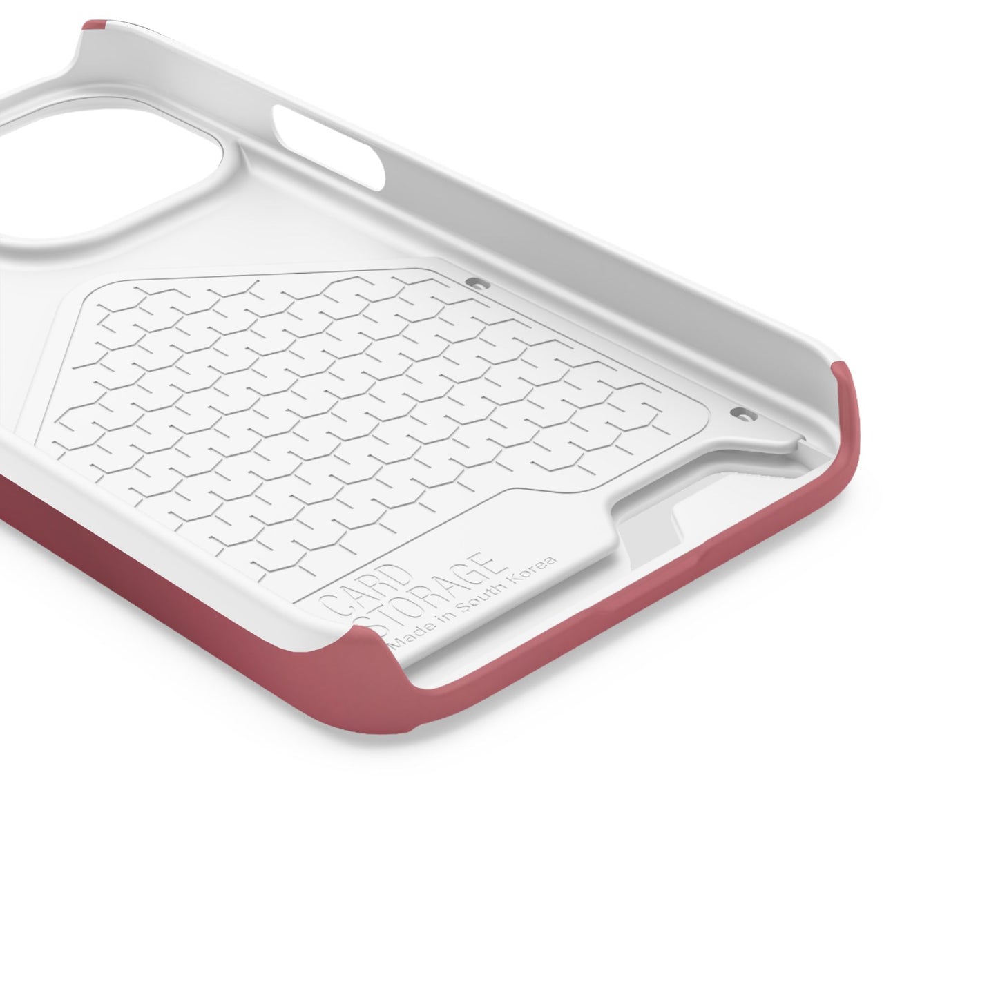 Slim Card-Holder Phone Case — Magnetic Red Wallet Cover