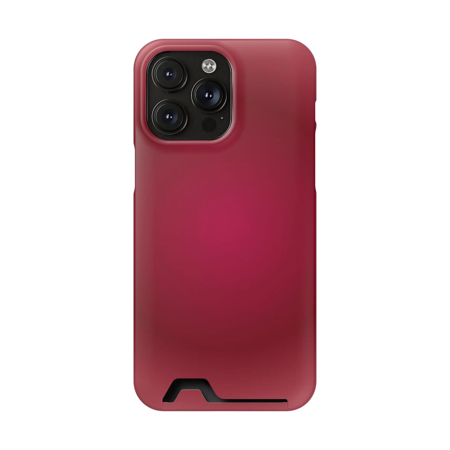 Slim Card-Holder Phone Case — Magnetic Red Wallet Cover