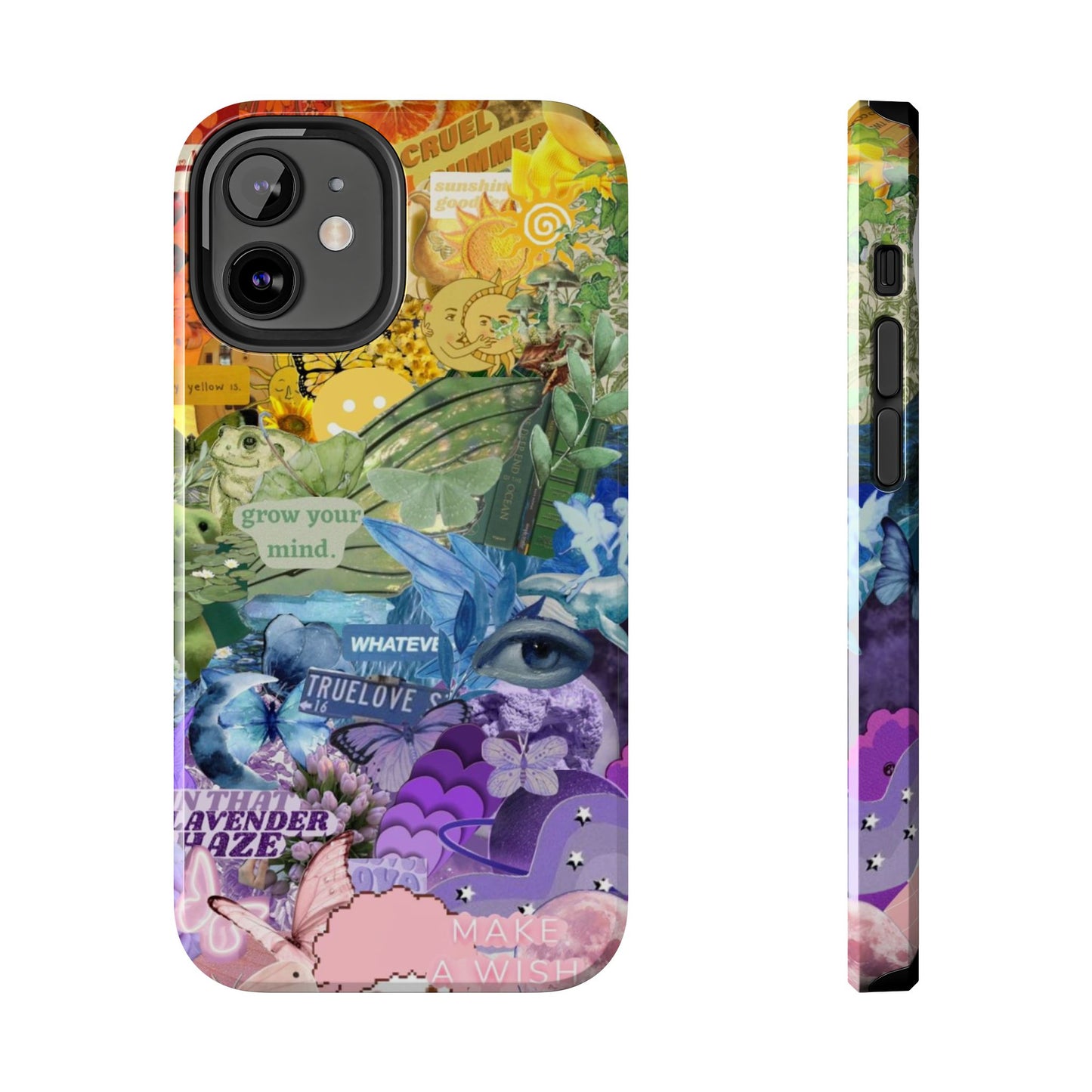 Collage Art Phone Case — 'Grow Your Mind' Lavender Haze Tough Case