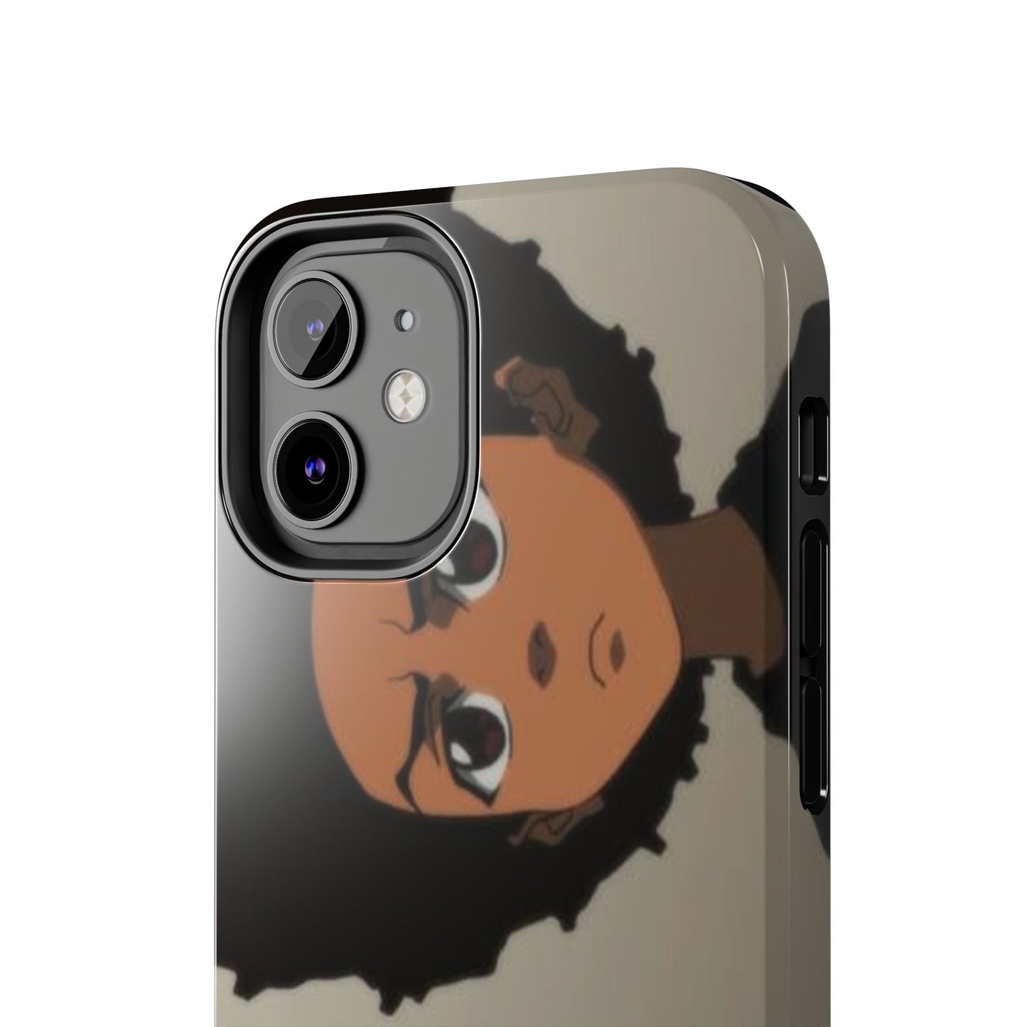 Tough Phone Case — Afro Anime Duo Face Design, Protective Shockproof Cover