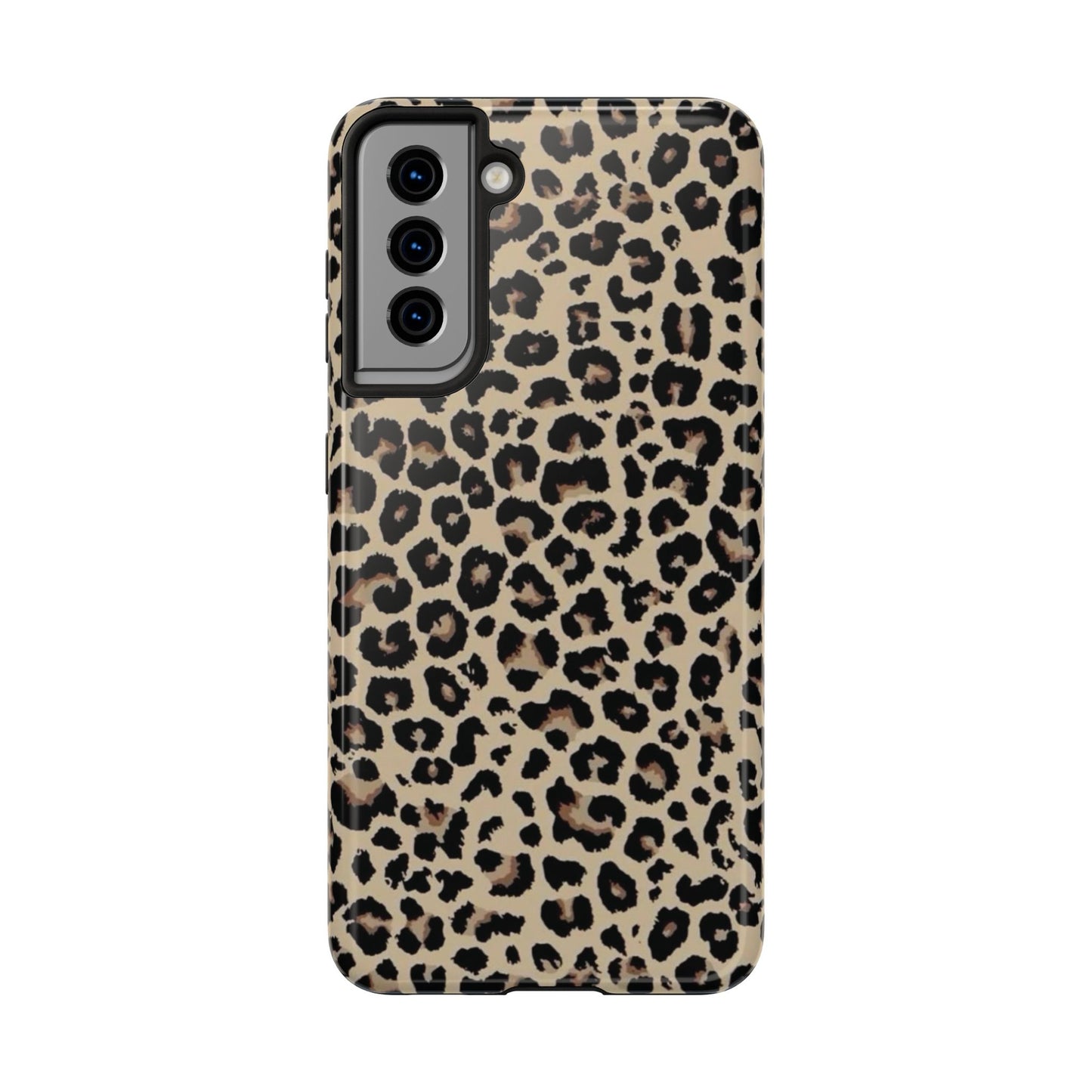 Leopard Print Tough Phone Case — Durable Protective iPhone Cover
