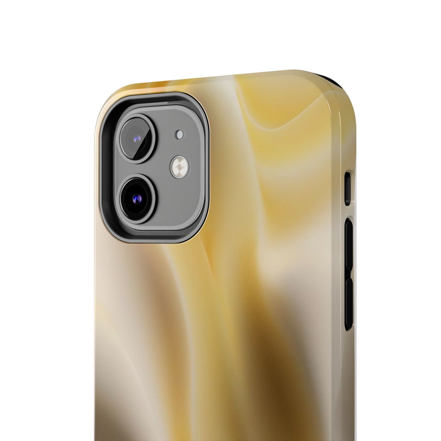 Gold Marble Tough Phone Case — Protective iPhone Case with Elegant Swirl Design