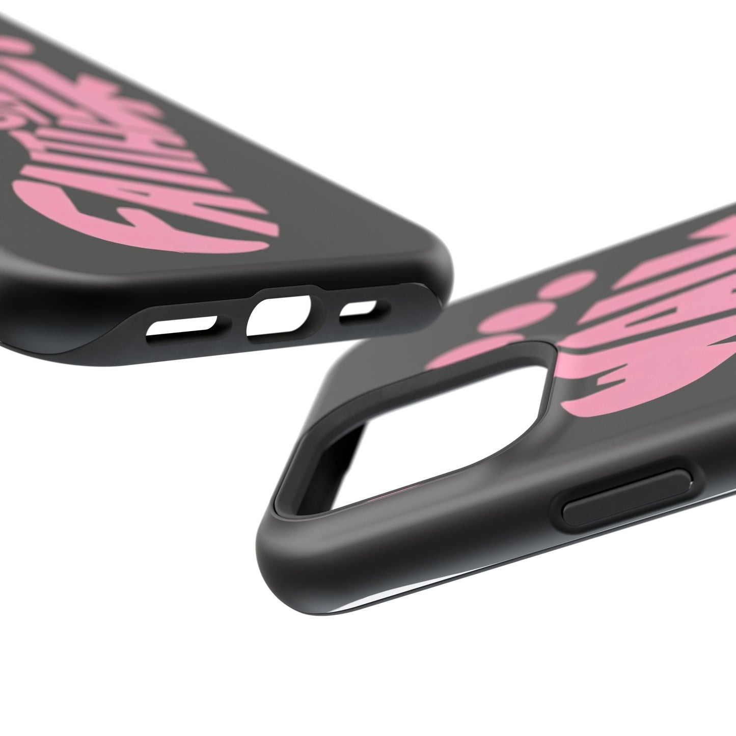 Phone Case — "Walk By Faith" Pink Footprint Magnetic Impact-Resistant Case