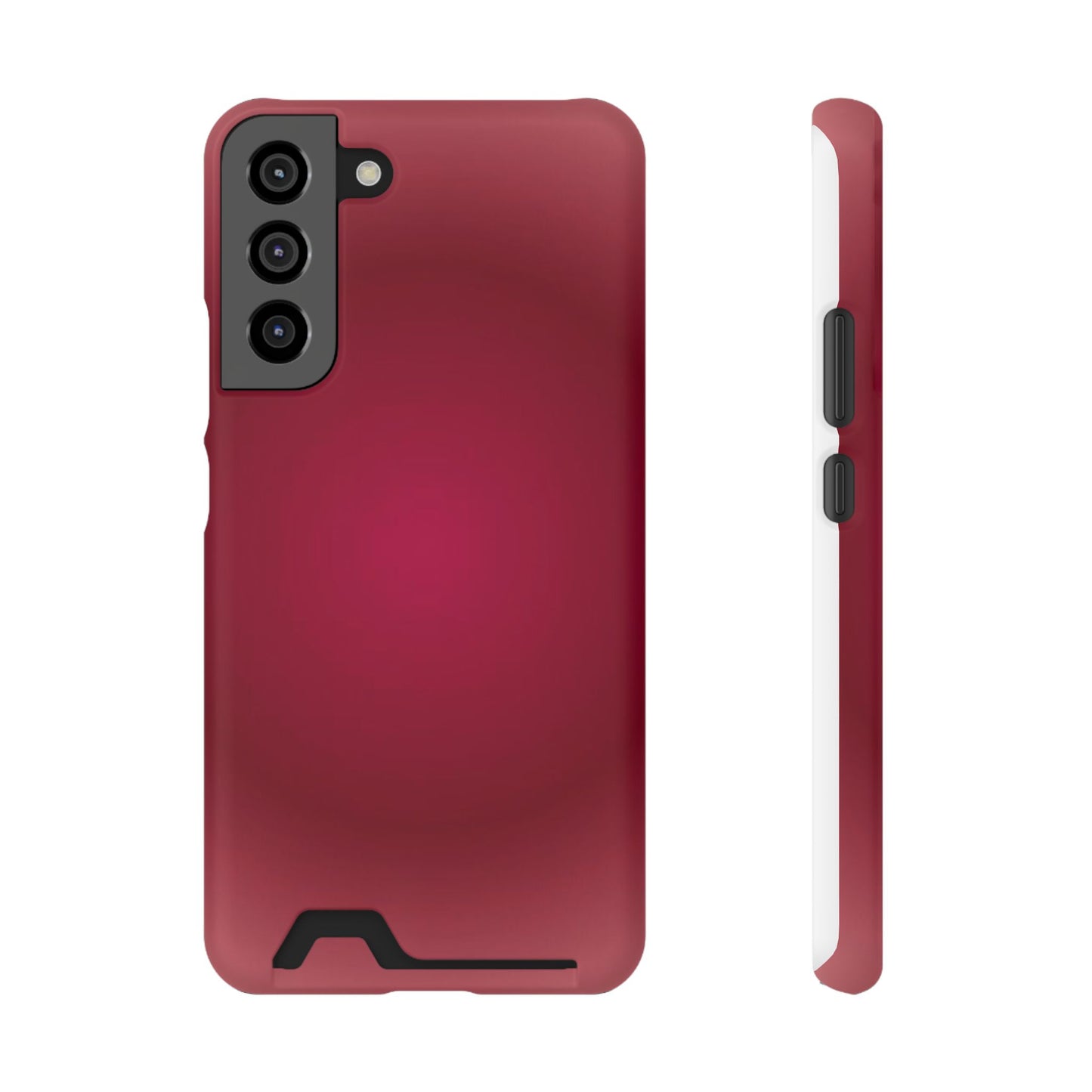 Slim Card-Holder Phone Case — Magnetic Red Wallet Cover