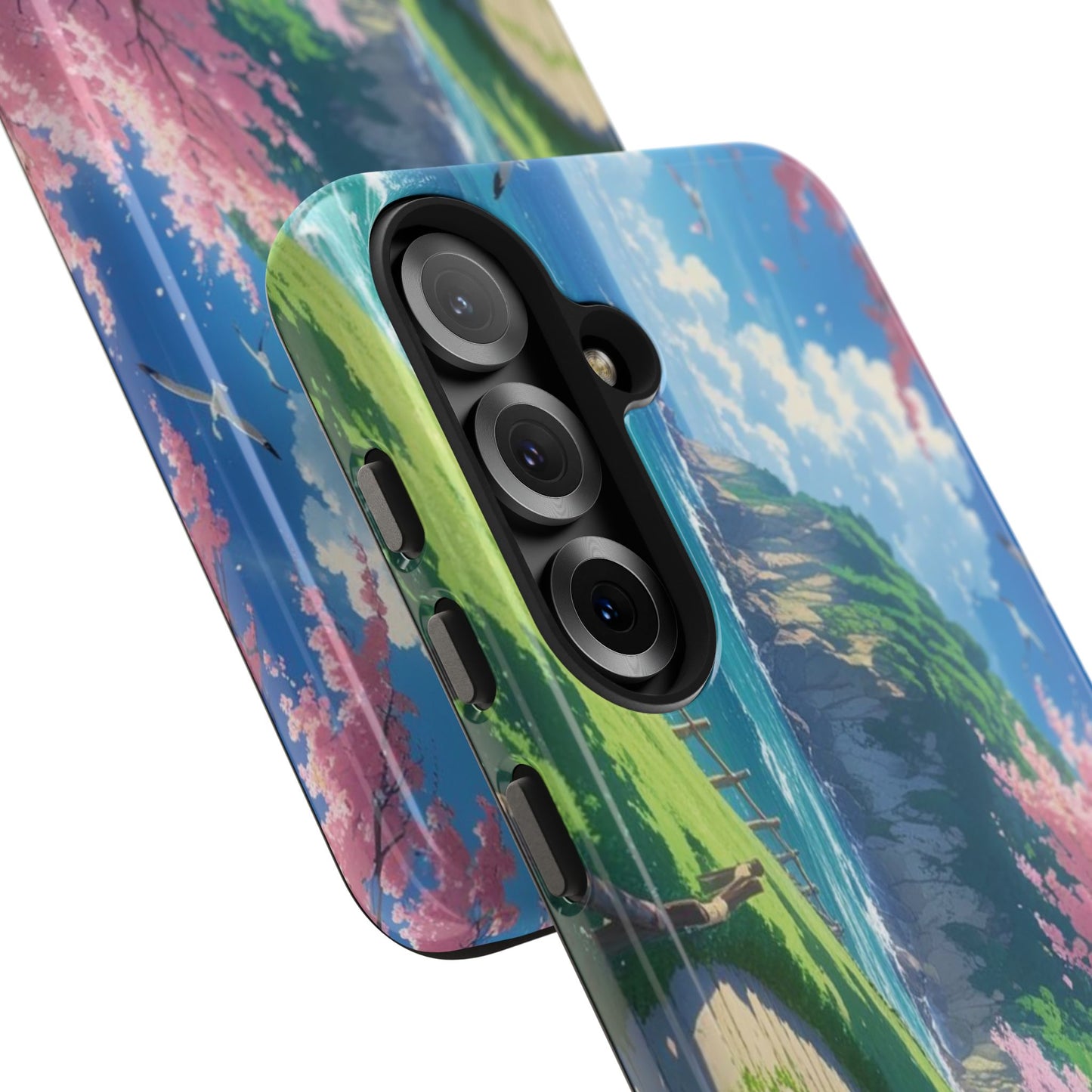 Tough Phone Case — Scenic Cherry Blossom Landscape Phone Cover