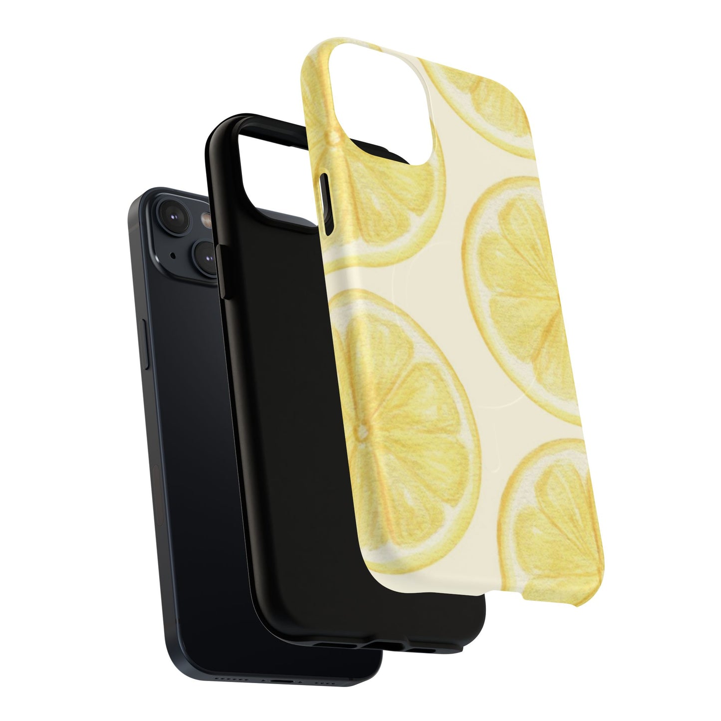Lemon Slices Tough Magnetic Phone Case — Protective Citrus Pattern