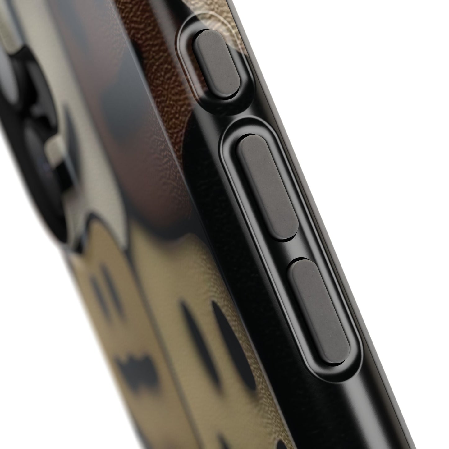 Magnetic Impact-Resistant Case — Brown Smiley Tile Phone Cover