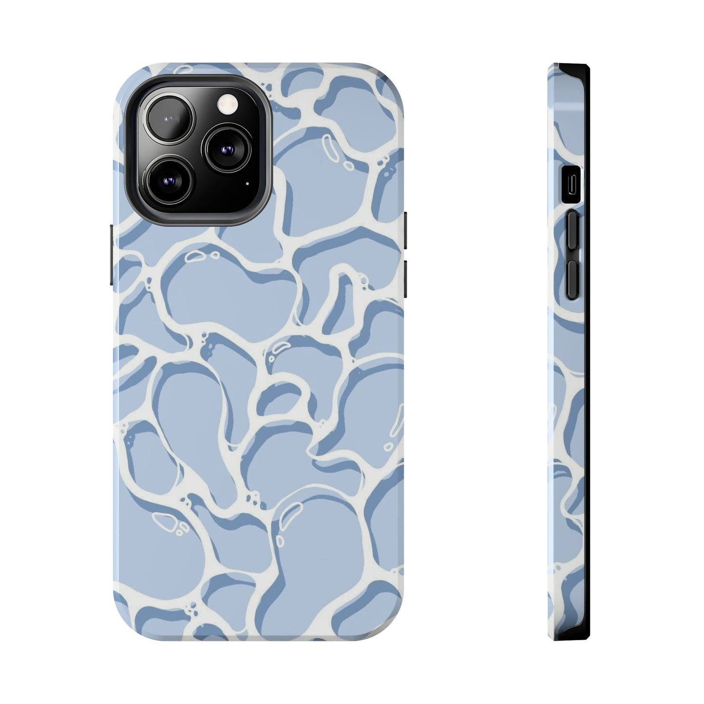 Blue Abstract Pool Pattern Tough Phone Case
