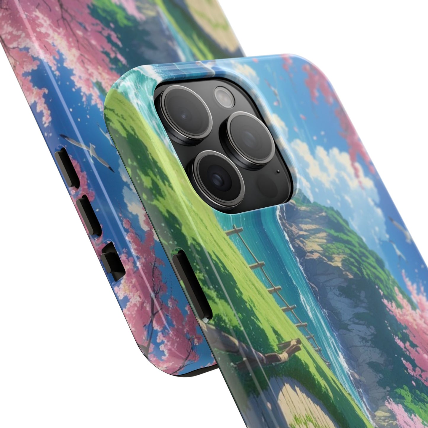 Tough Phone Case — Scenic Cherry Blossom Landscape Phone Cover