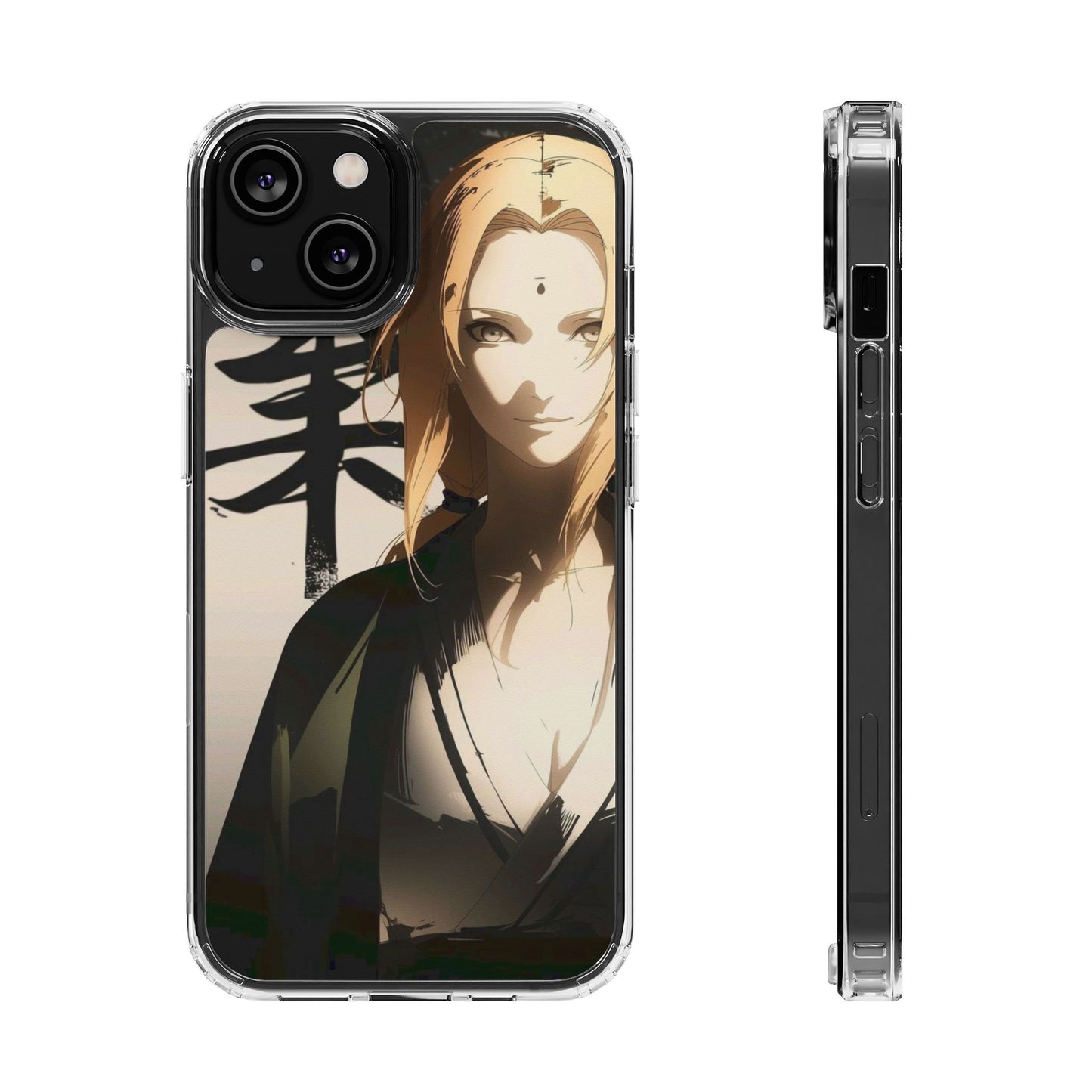 Clear Anime Character Impact-Resistant Phone Case
