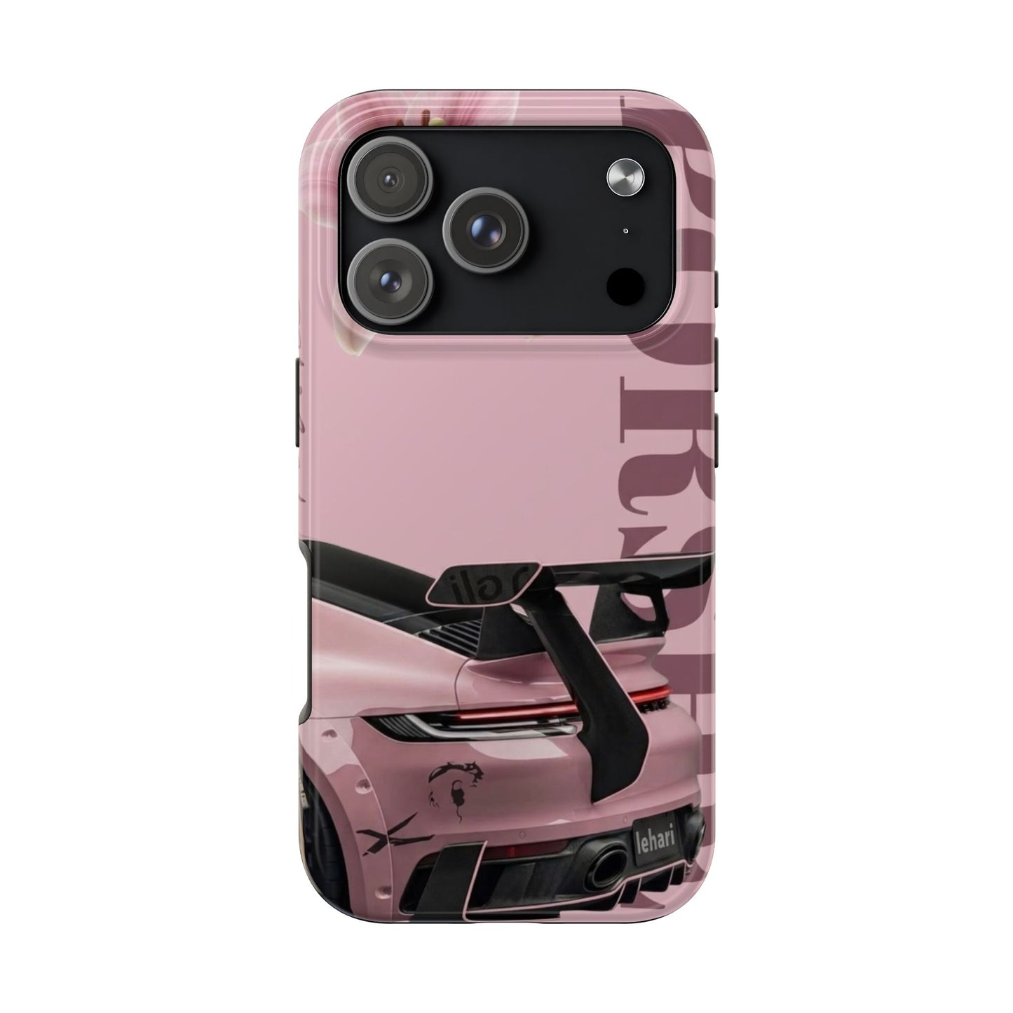 Pink Racing Car Tough Phone Case — 'Queen' Sportback Design