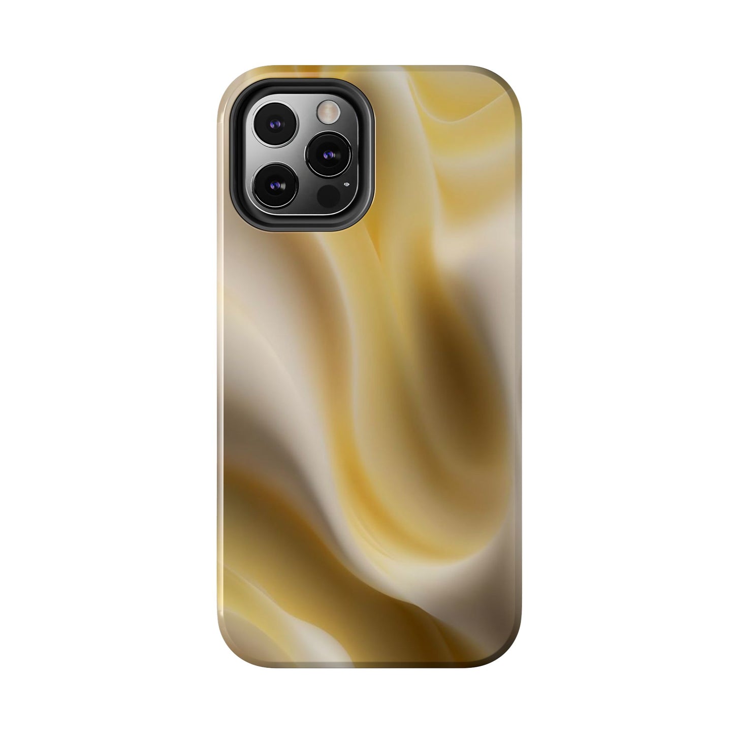Gold Marble Tough Phone Case — Protective iPhone Case with Elegant Swirl Design