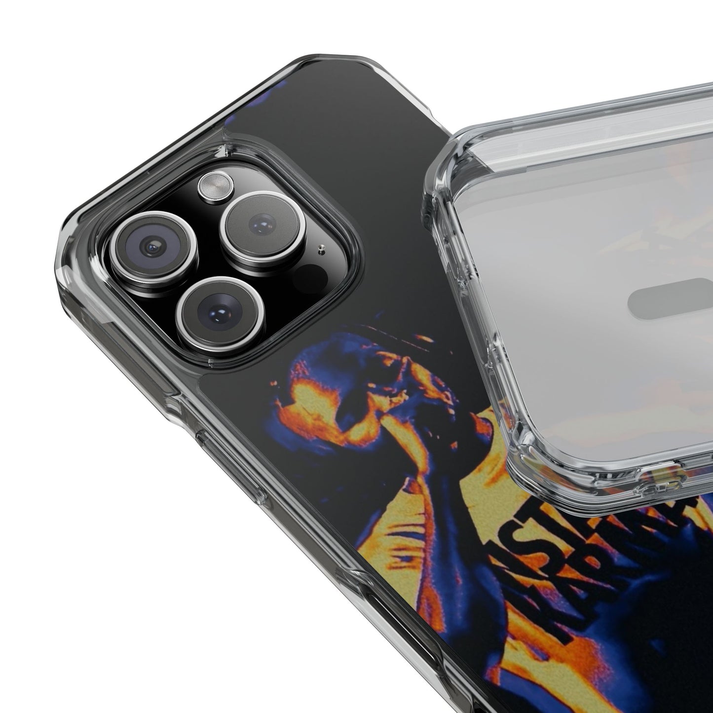 Clear Magnetic Phone Case — Live Concert Microphone Design