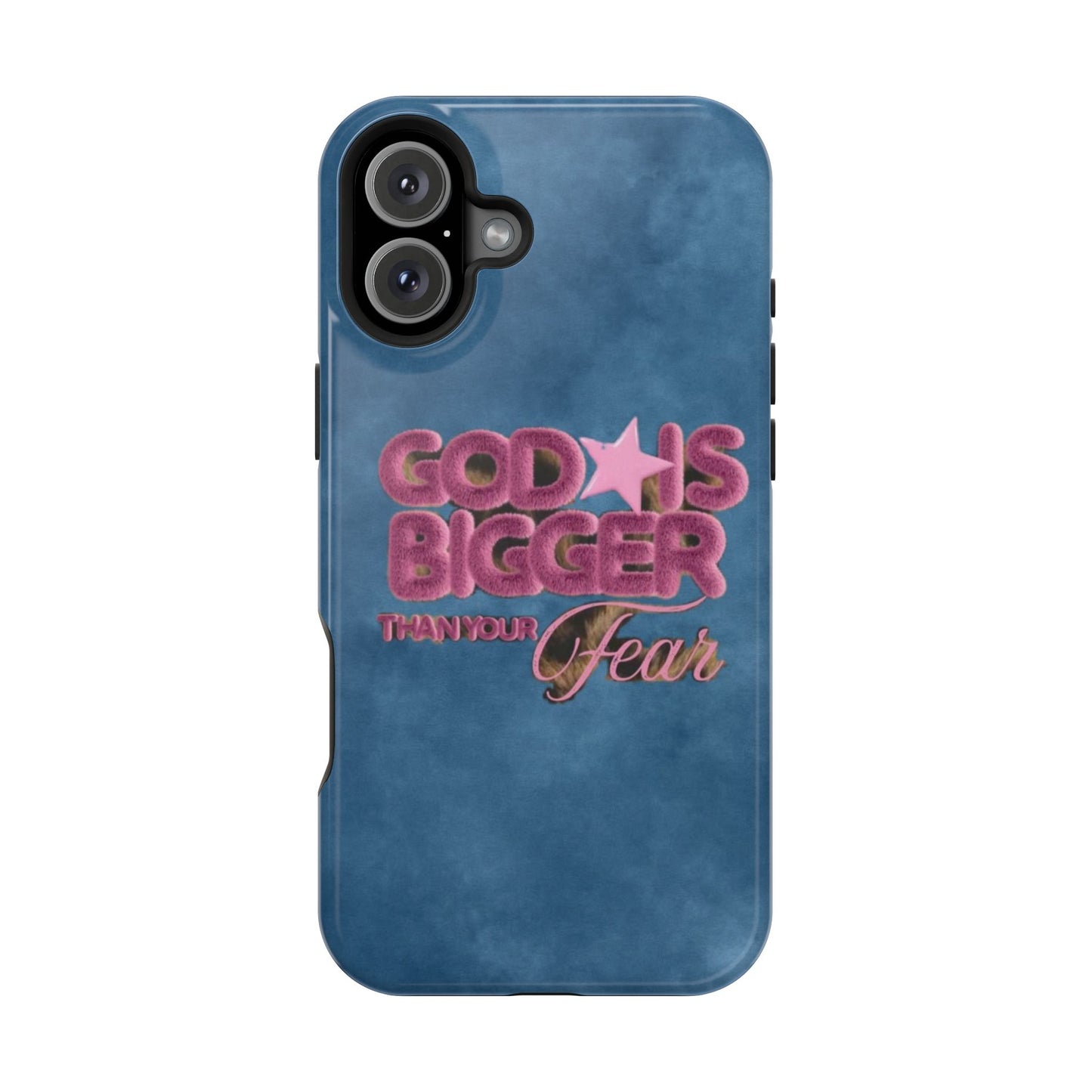 Phone Case — “God Is Bigger Than Your Fear” Magnetic Impact-Resistant Case