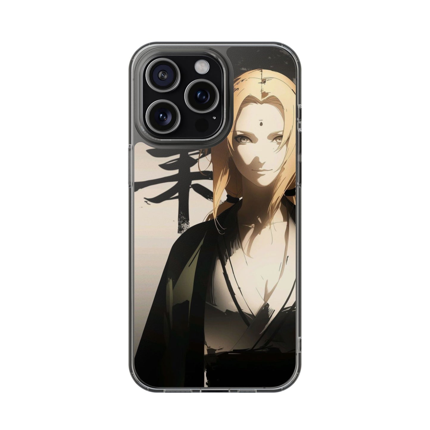 Clear Anime Character Impact-Resistant Phone Case
