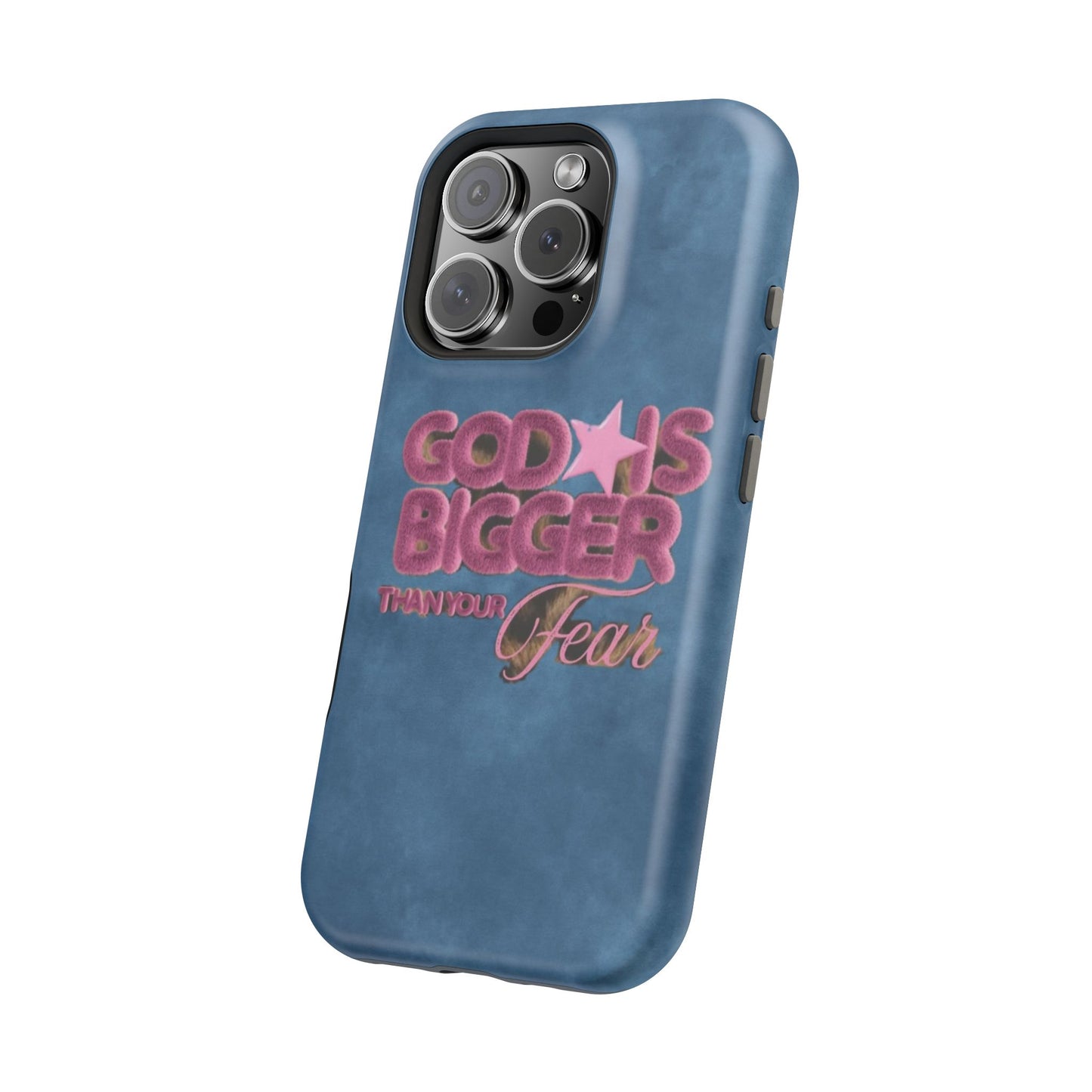 Phone Case — “God Is Bigger Than Your Fear” Magnetic Impact-Resistant Case