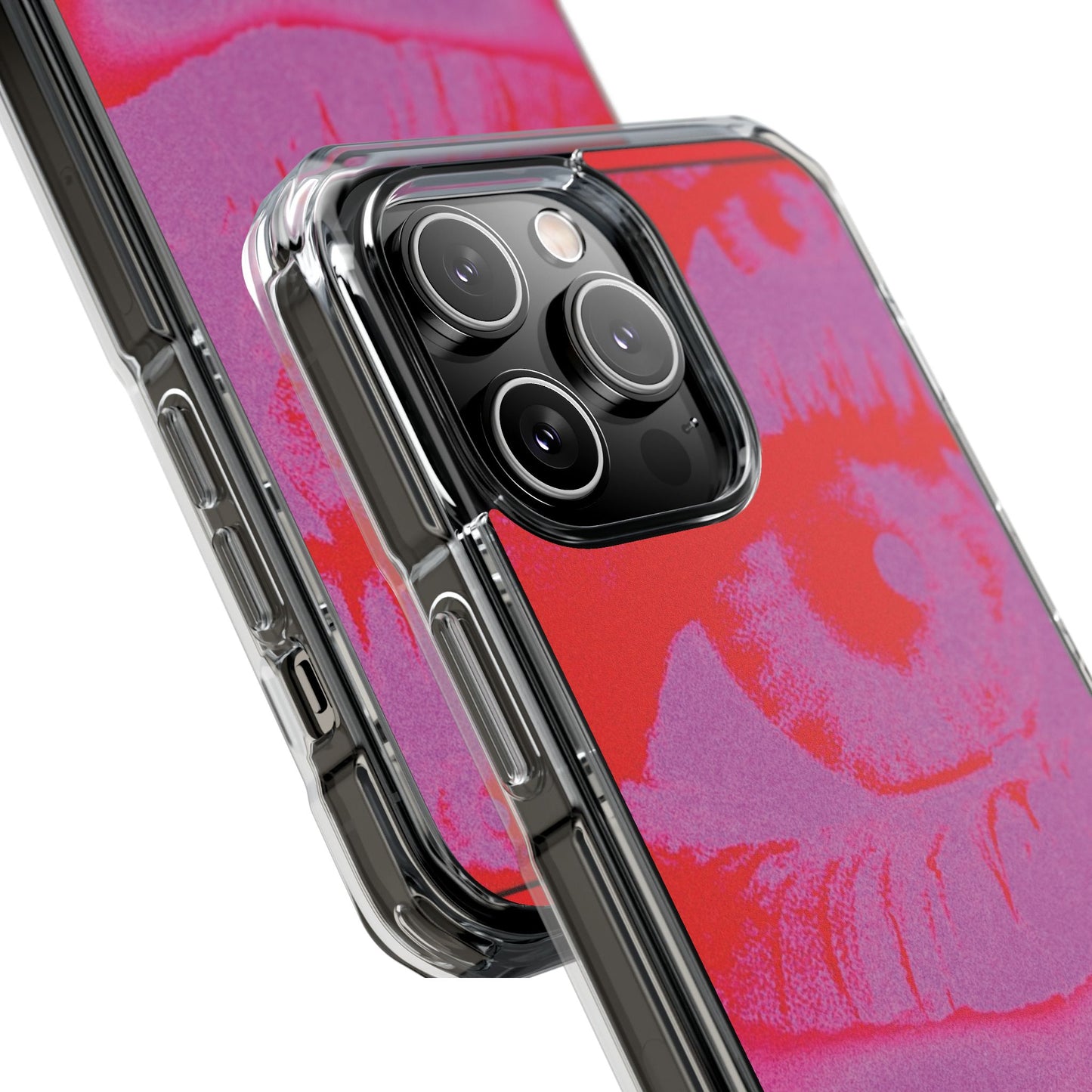 Phone Case — Pop Art Red Eyes Magnetic Clear Impact Case