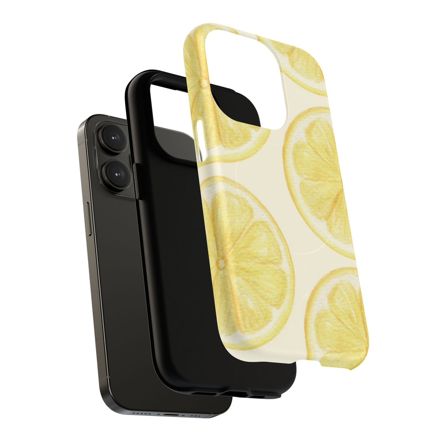 Lemon Slices Tough Magnetic Phone Case — Protective Citrus Pattern