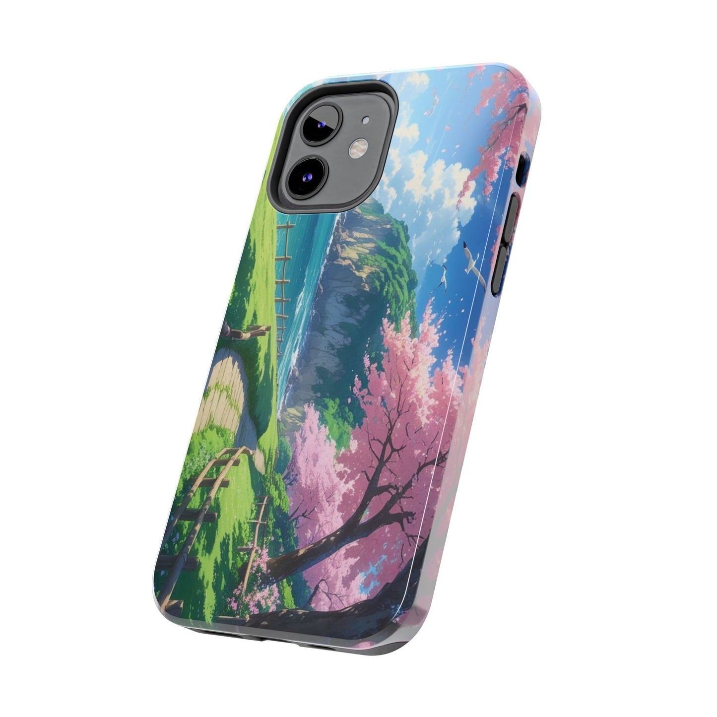 Tough Phone Case — Scenic Cherry Blossom Landscape Phone Cover