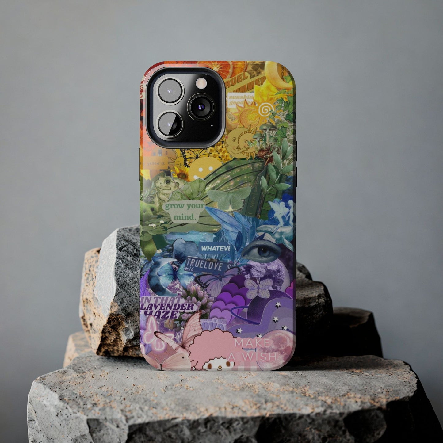 Collage Art Phone Case — 'Grow Your Mind' Lavender Haze Tough Case