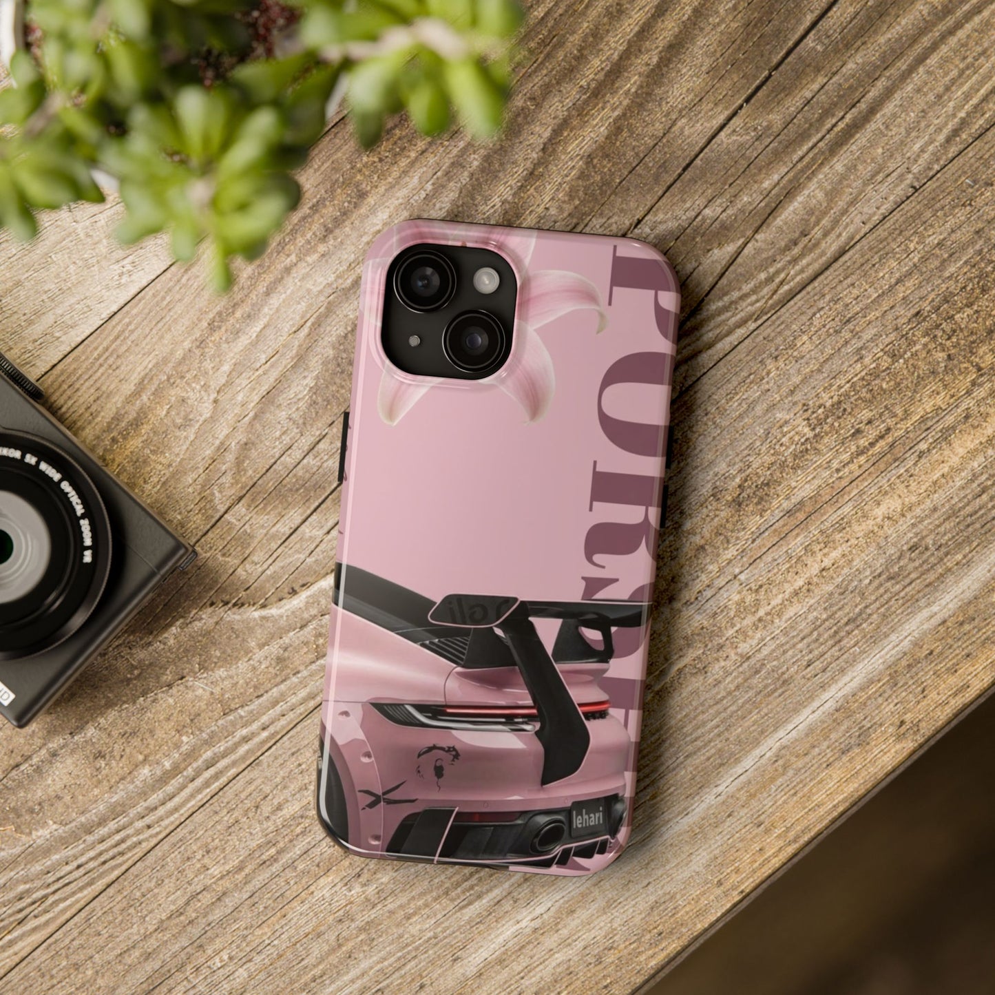 Pink Racing Car Tough Phone Case — 'Queen' Sportback Design